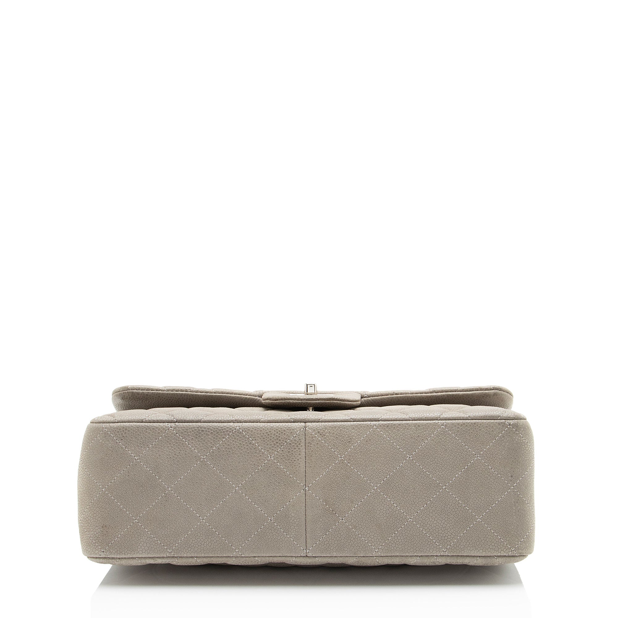 Chanel Matte Caviar Leather Classic Jumbo Double Flap Bag