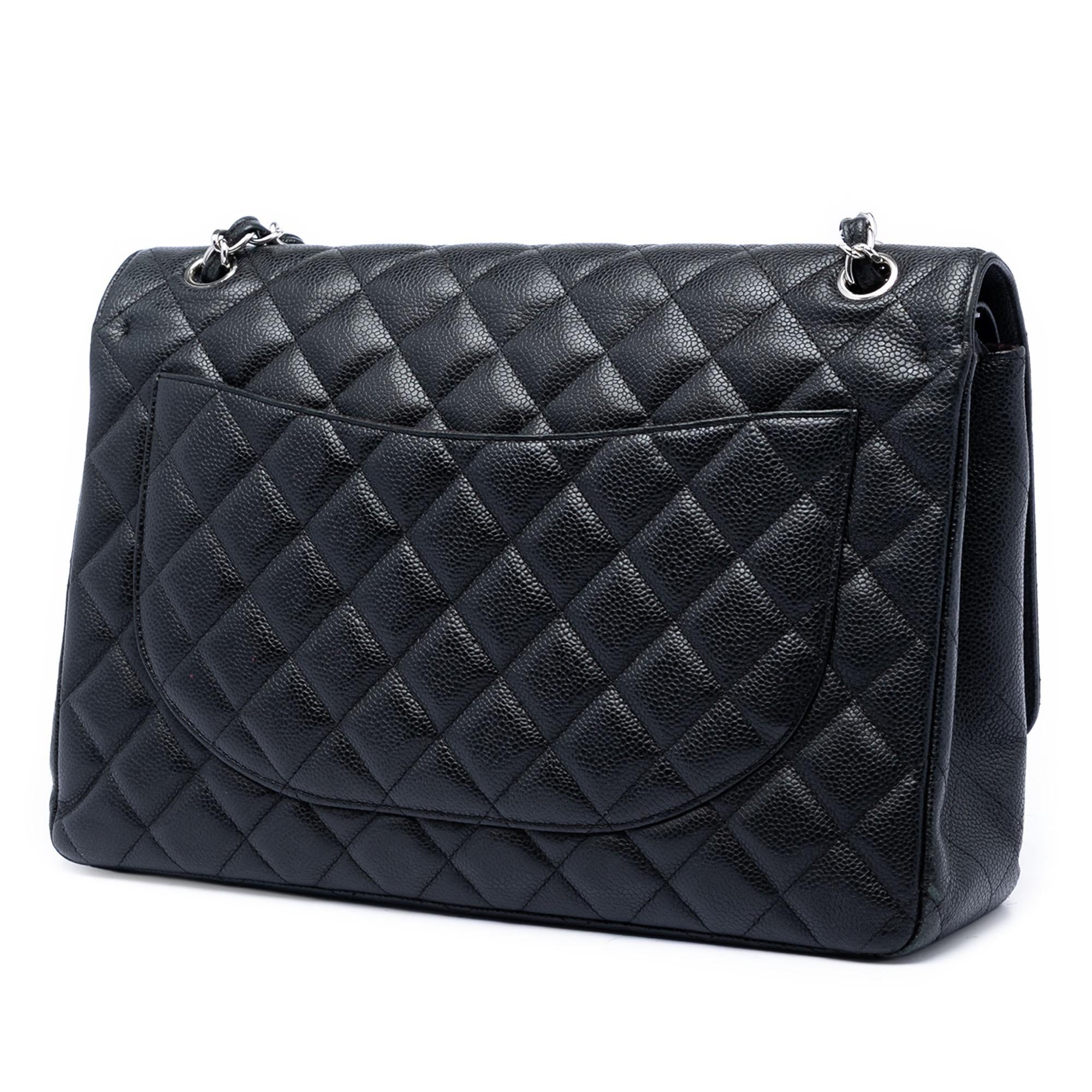 Chanel Maxi Classic Caviar Double Flap