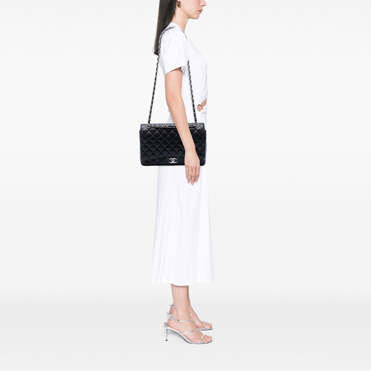 Chanel Maxi Classic Caviar Double Flap