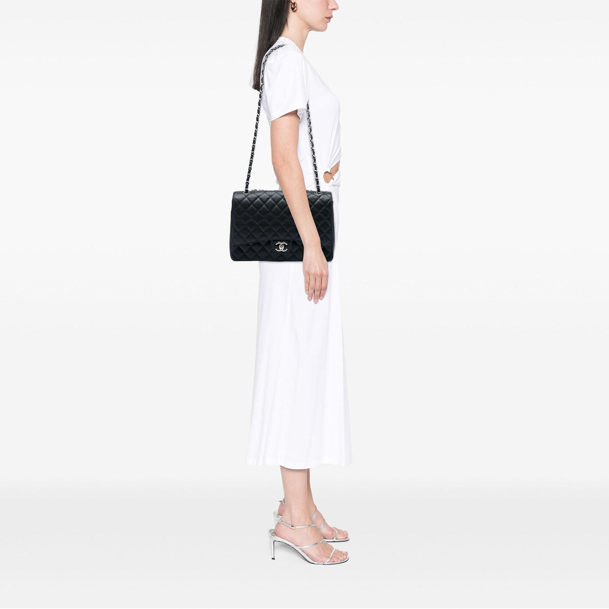 Chanel Maxi Classic Caviar Double Flap