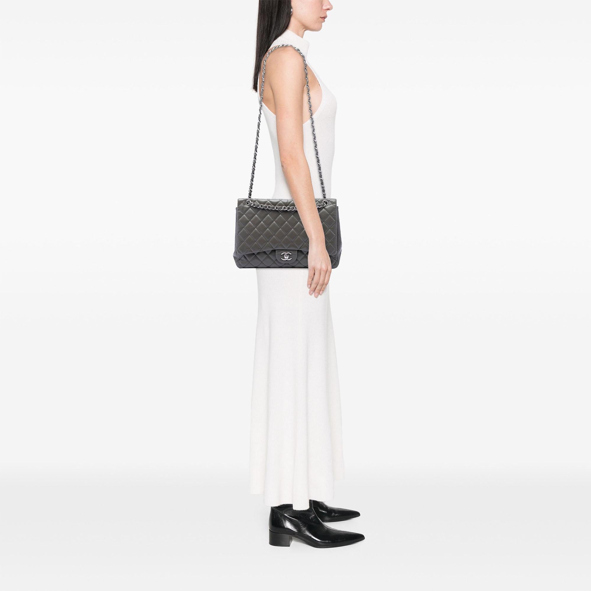 Chanel Maxi Classic Caviar Single Flap