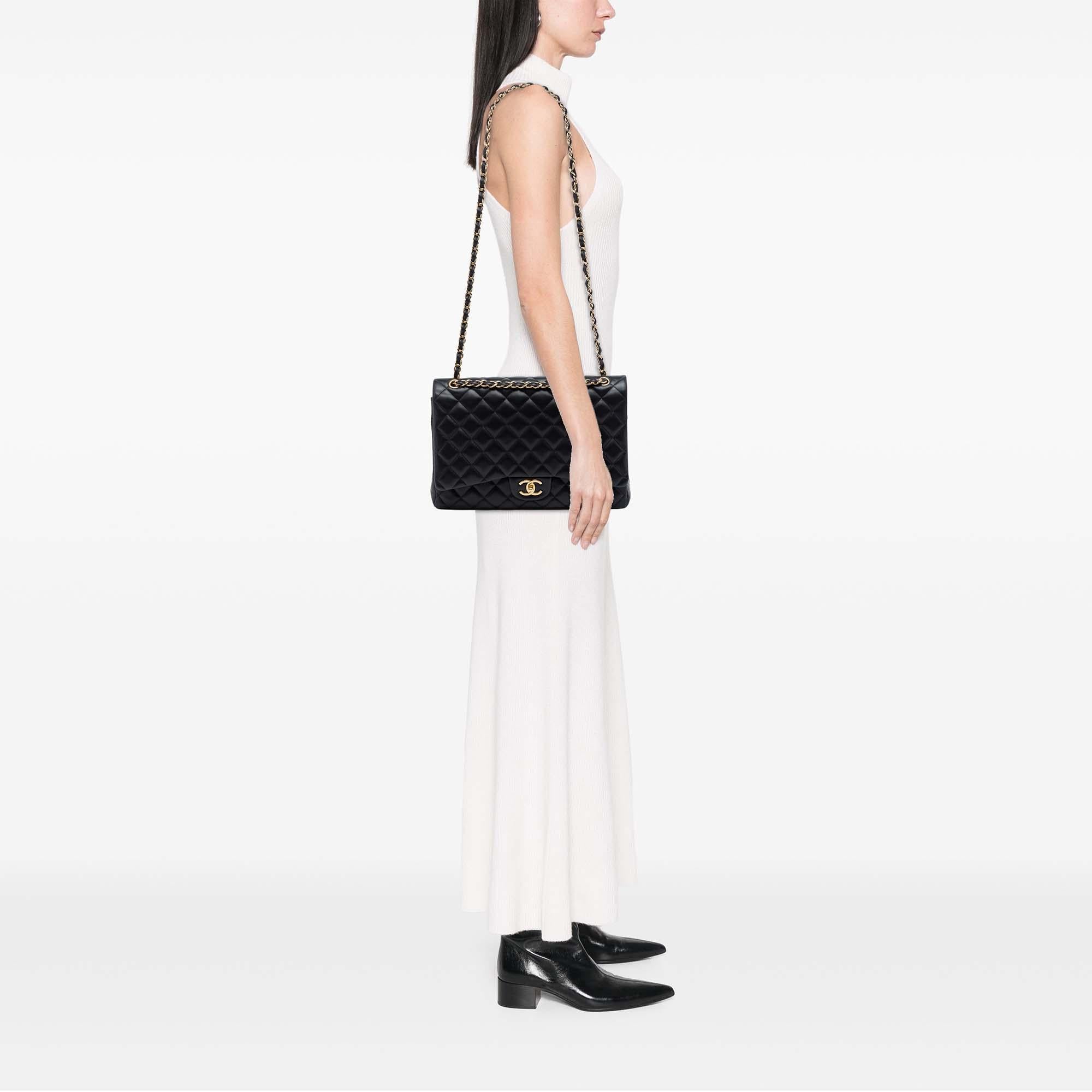 Chanel Maxi Classic Lambskin Double Flap