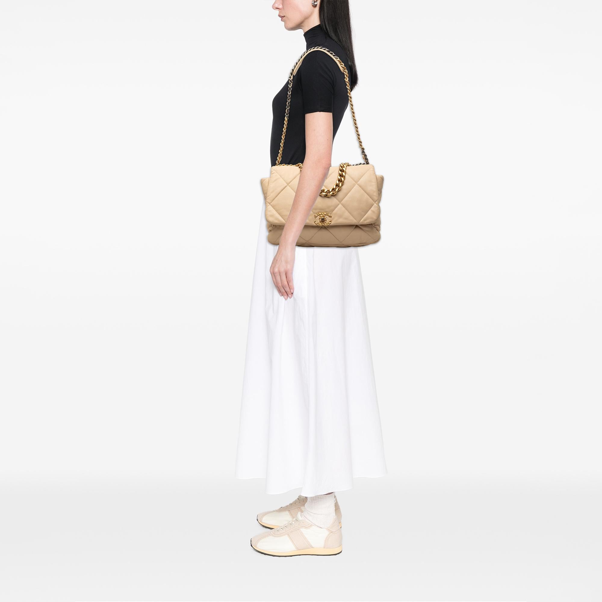 Chanel Maxi Lambskin 19 Flap