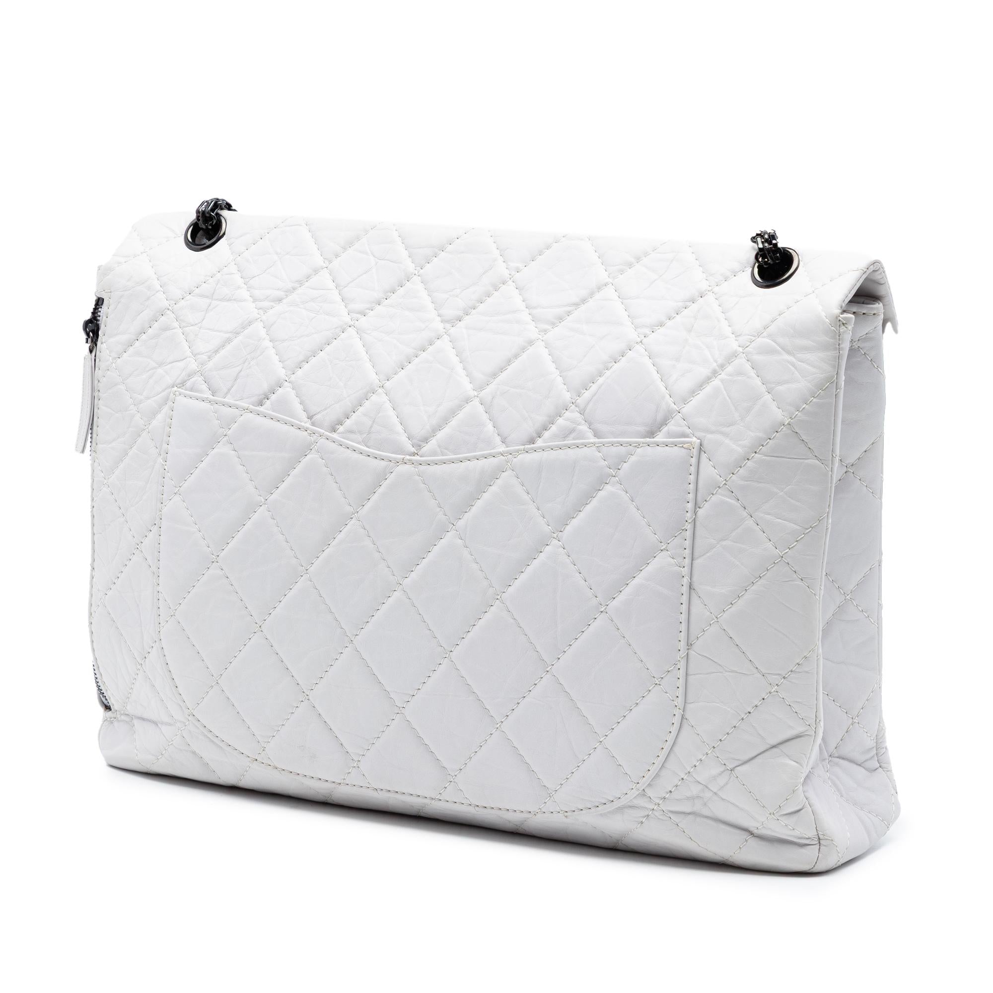 Chanel Maxi Quilted Aged Calfskin Reissue 2.55 Single Flap