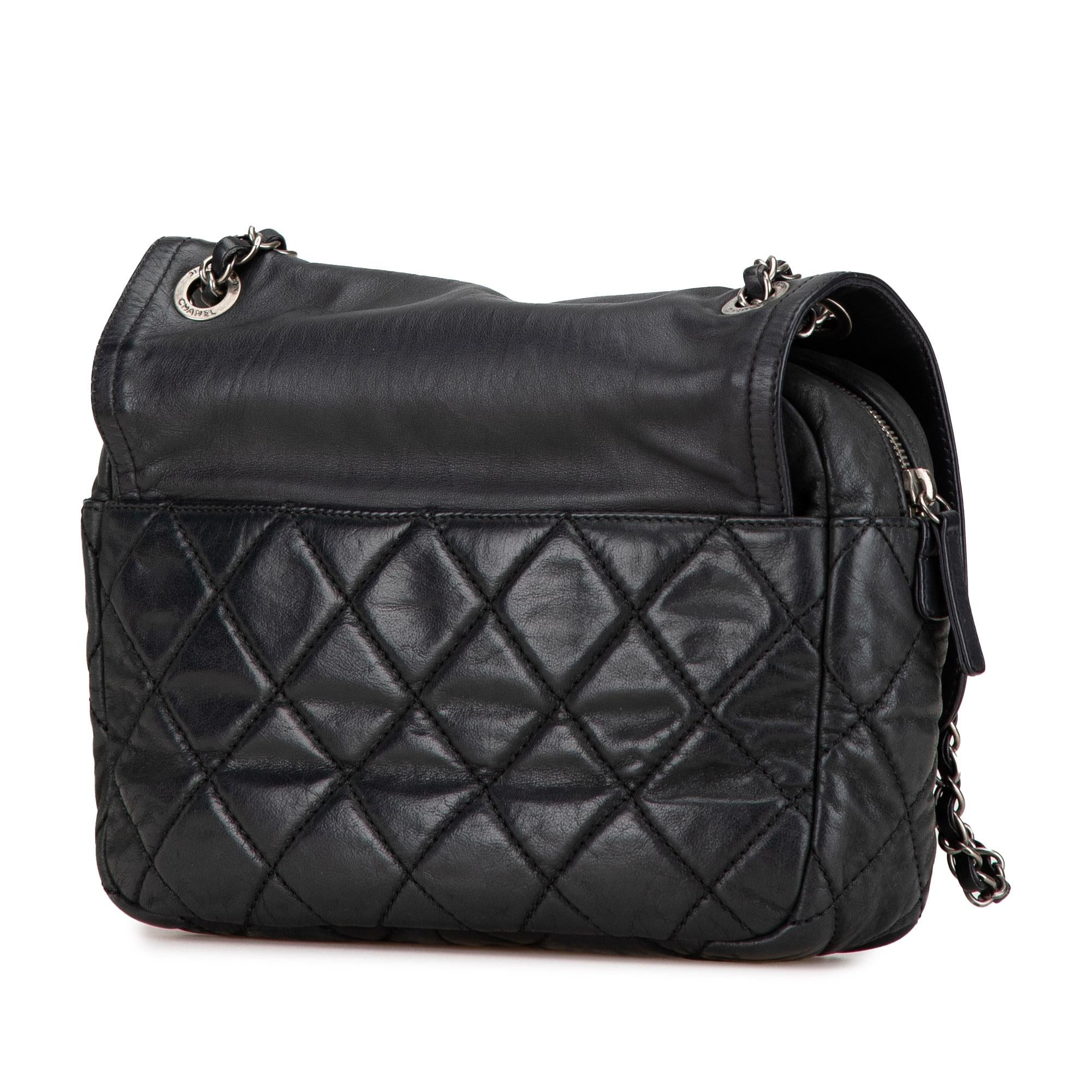 Chanel Medium Aged Calfskin In The Mix Zip Flap