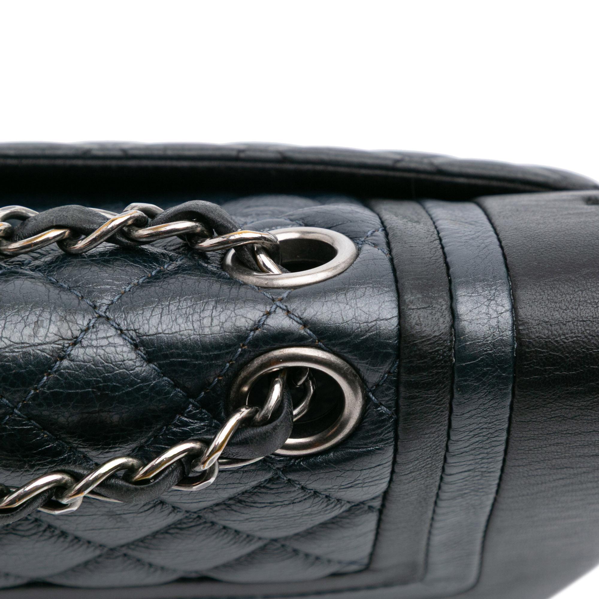 Chanel Medium Bicolor Quilted Calfskin Flap