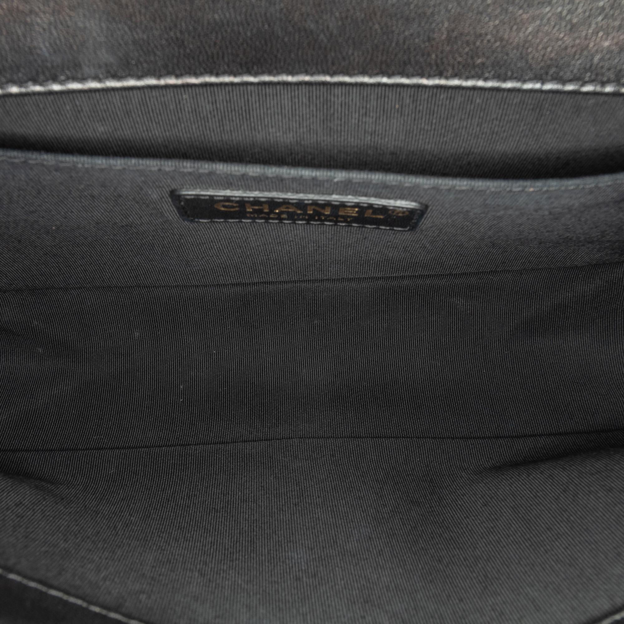 Chanel Medium Braided Chevron Cotton and Lambskin Boy Flap