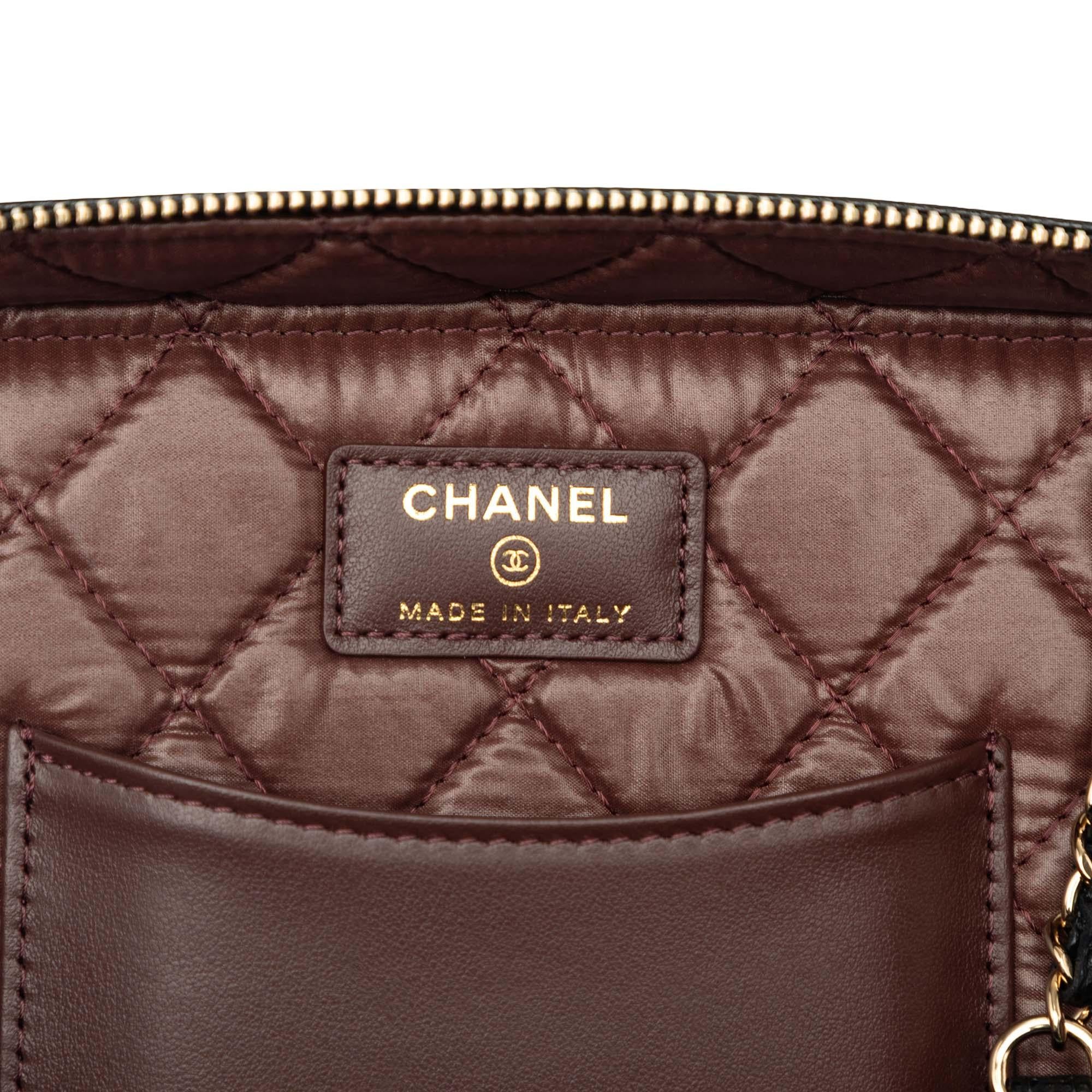 Chanel Medium CC Quilted Caviar Vanity Case