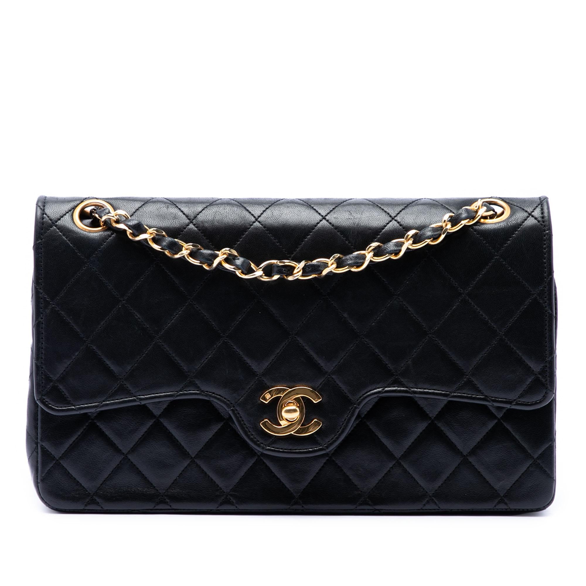 Chanel Medium CC Quilted Lambskin Double Flap