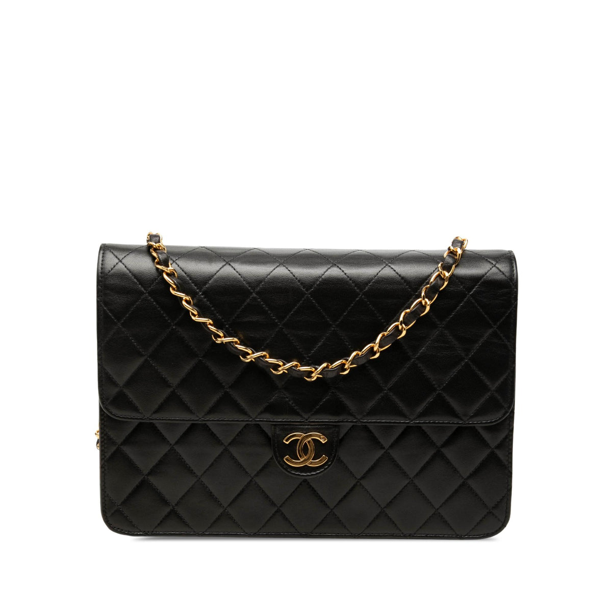 Chanel Medium CC Quilted Lambskin Single Flap