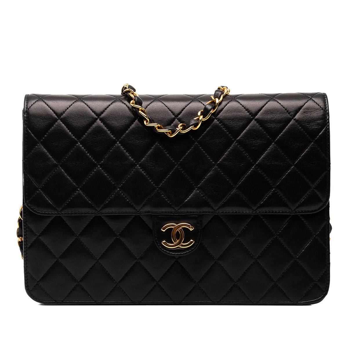 Chanel Medium CC Quilted Lambskin Single Flap