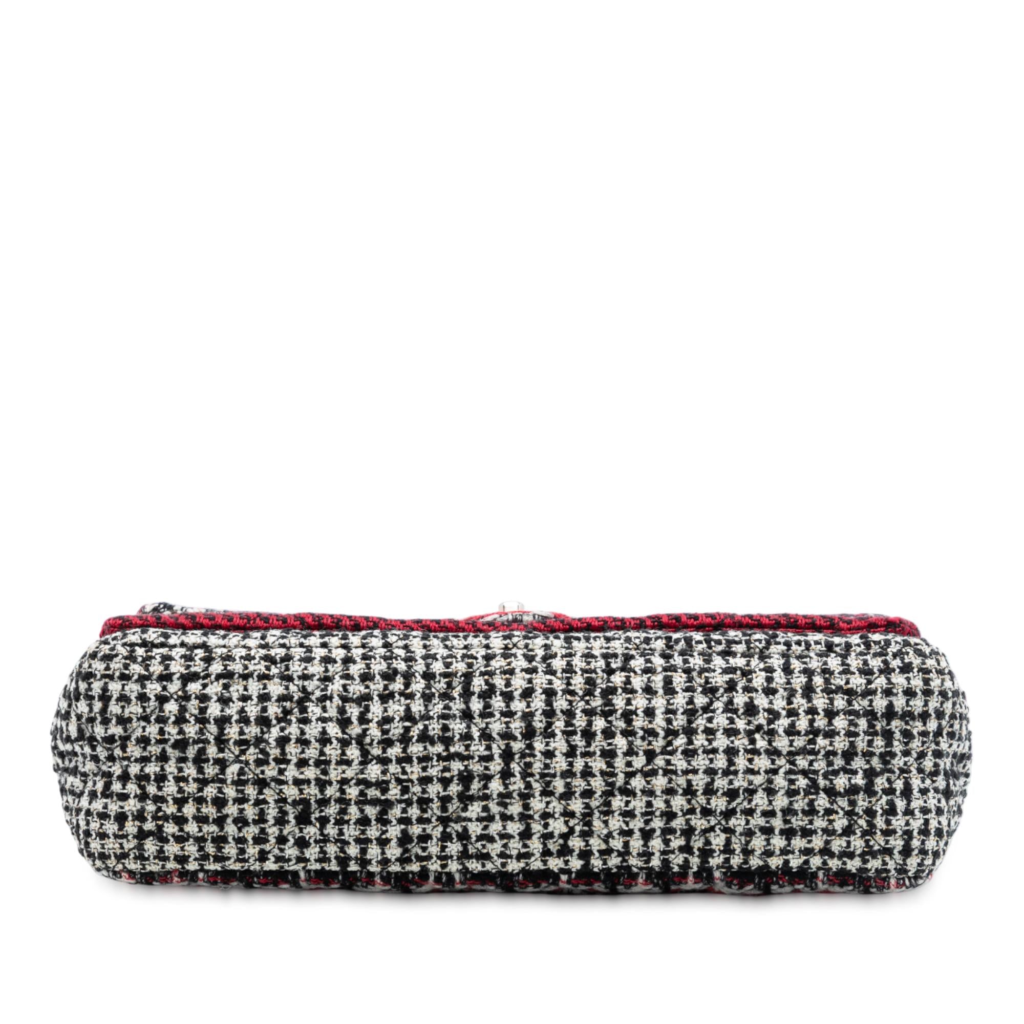 Chanel Medium CC Tweed Multi Print Double Flap