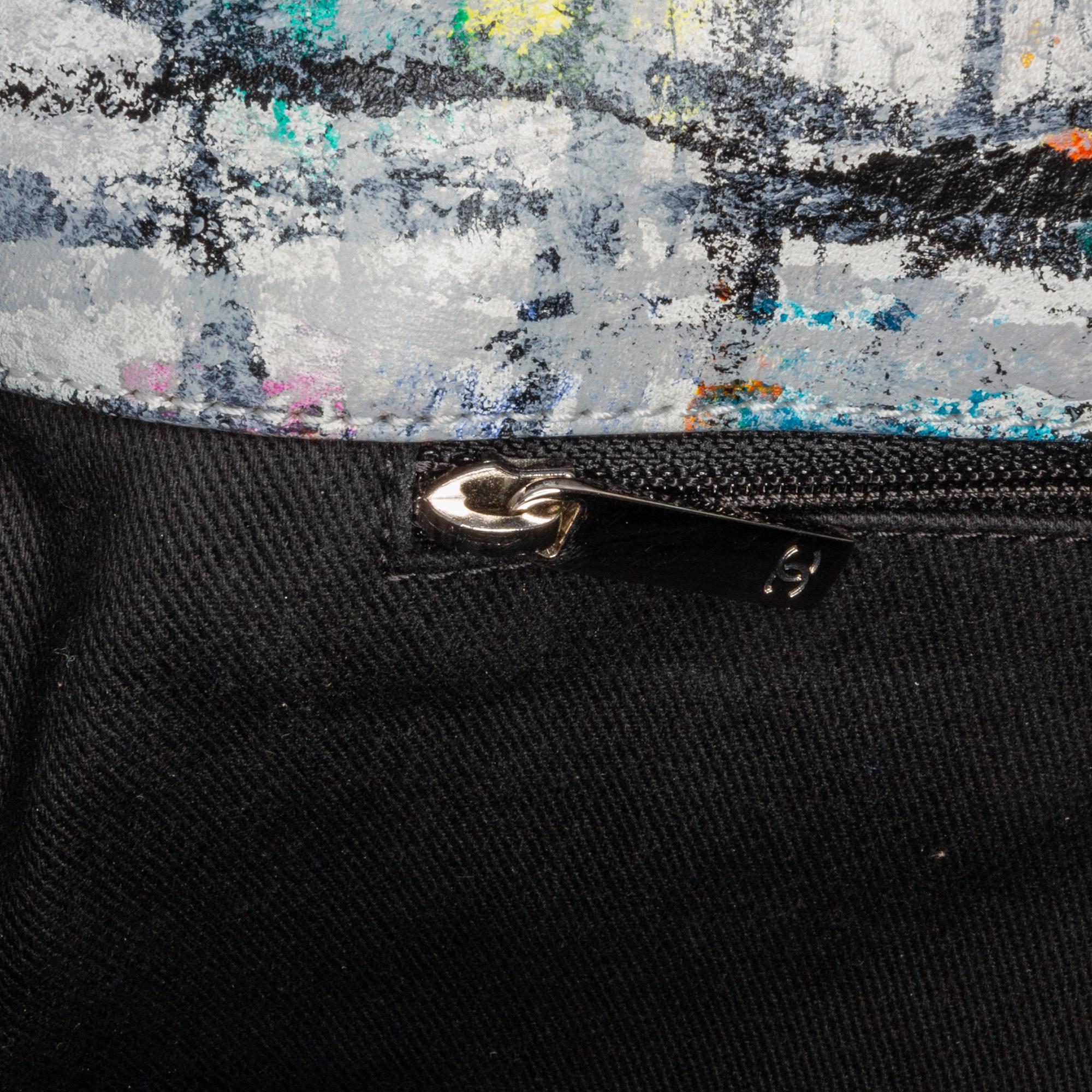 Chanel Medium Calfskin Hand Painted Graffiti Flap