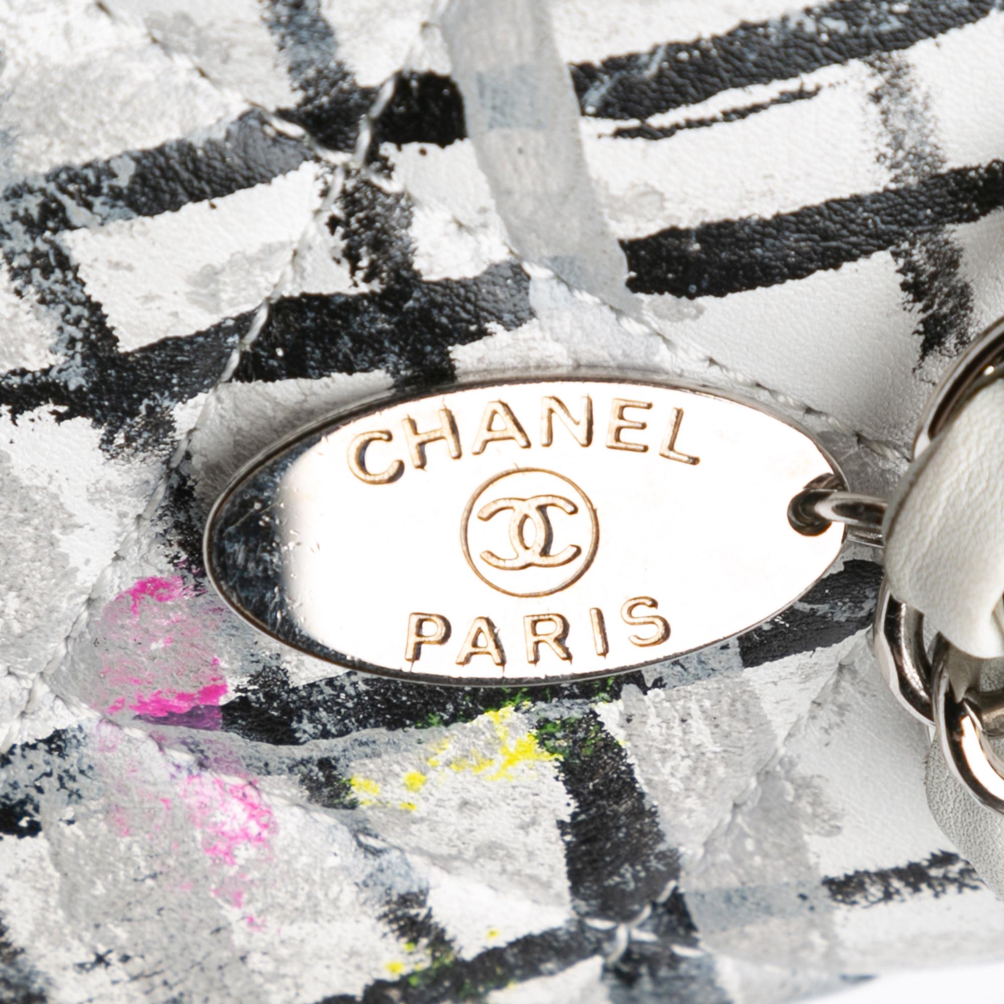 Chanel Medium Calfskin Hand Painted Graffiti Flap