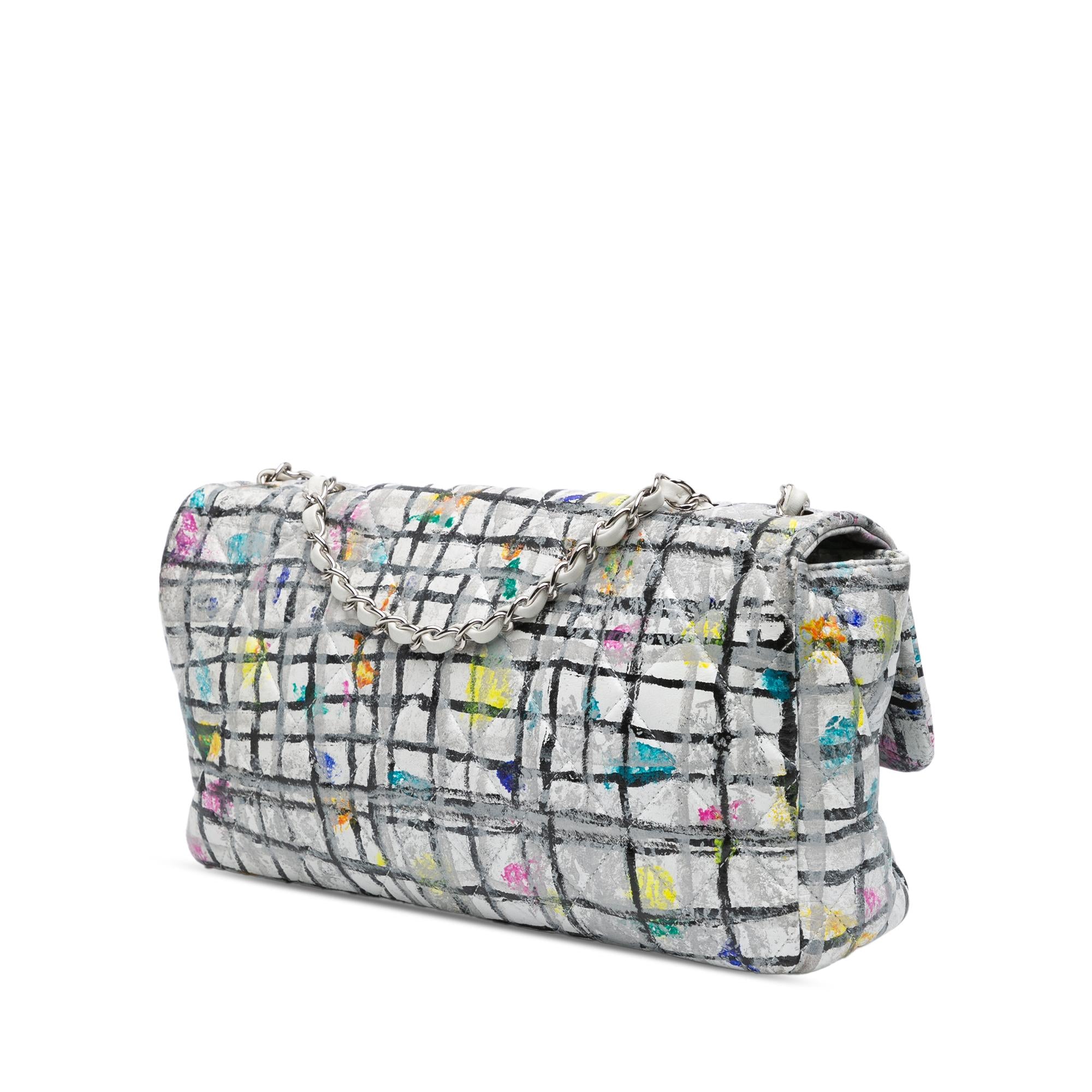 Chanel Medium Calfskin Hand Painted Graffiti Flap