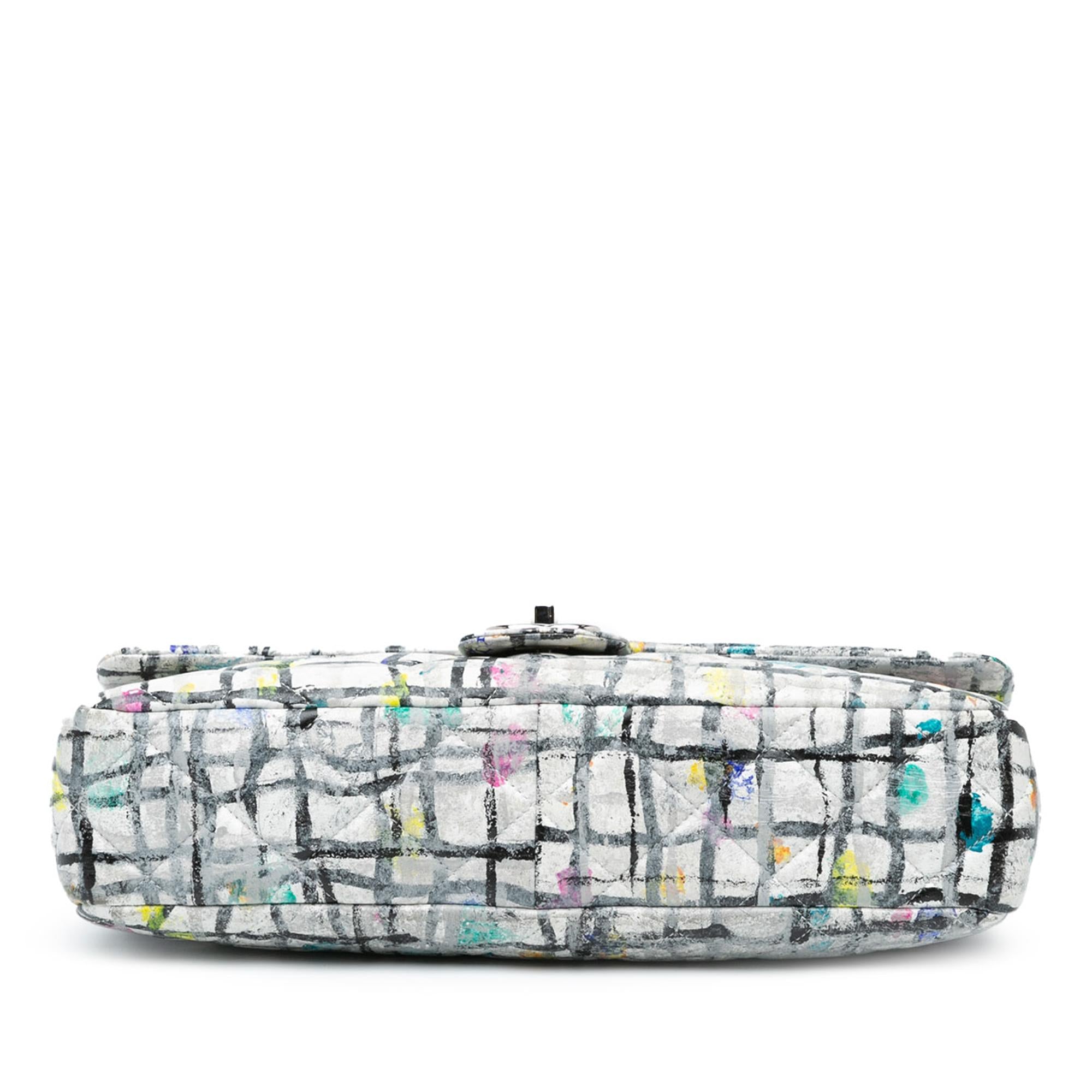 Chanel Medium Calfskin Hand Painted Graffiti Flap