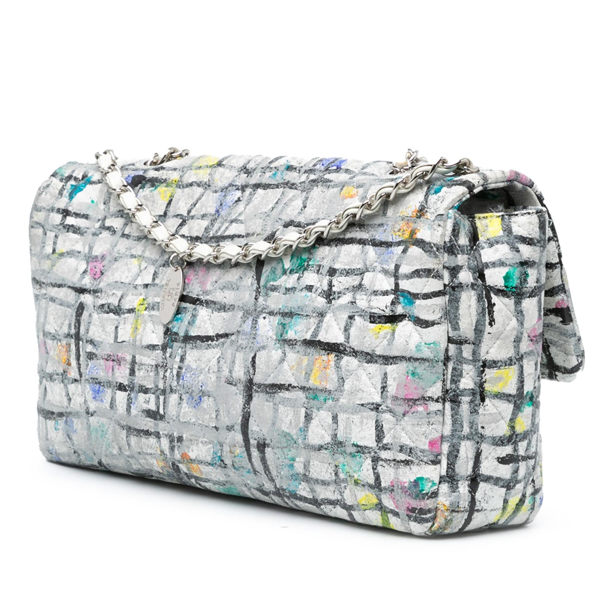 Chanel Medium Calfskin Hand Painted Graffiti Flap