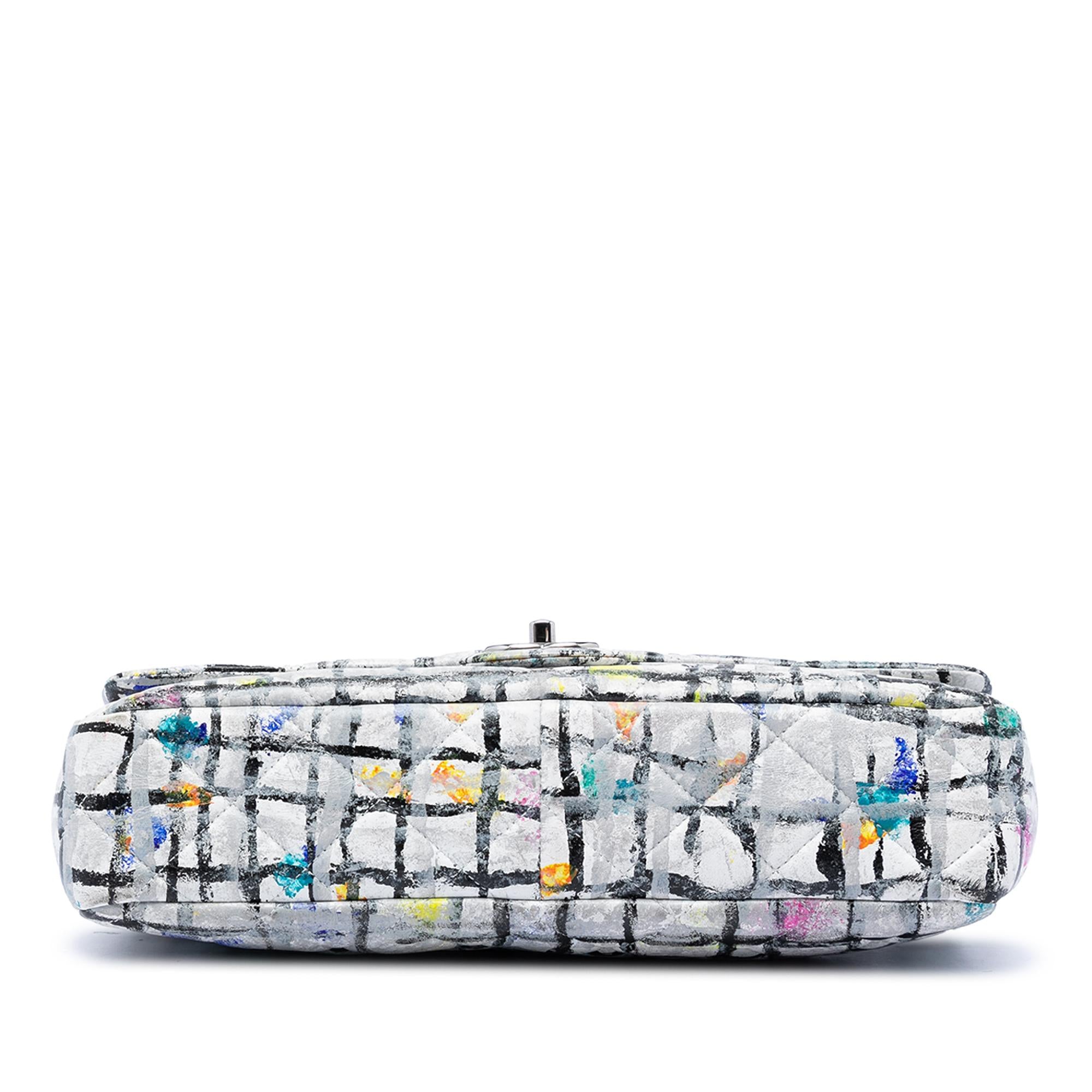 Chanel Medium Calfskin Hand Painted Graffiti Flap