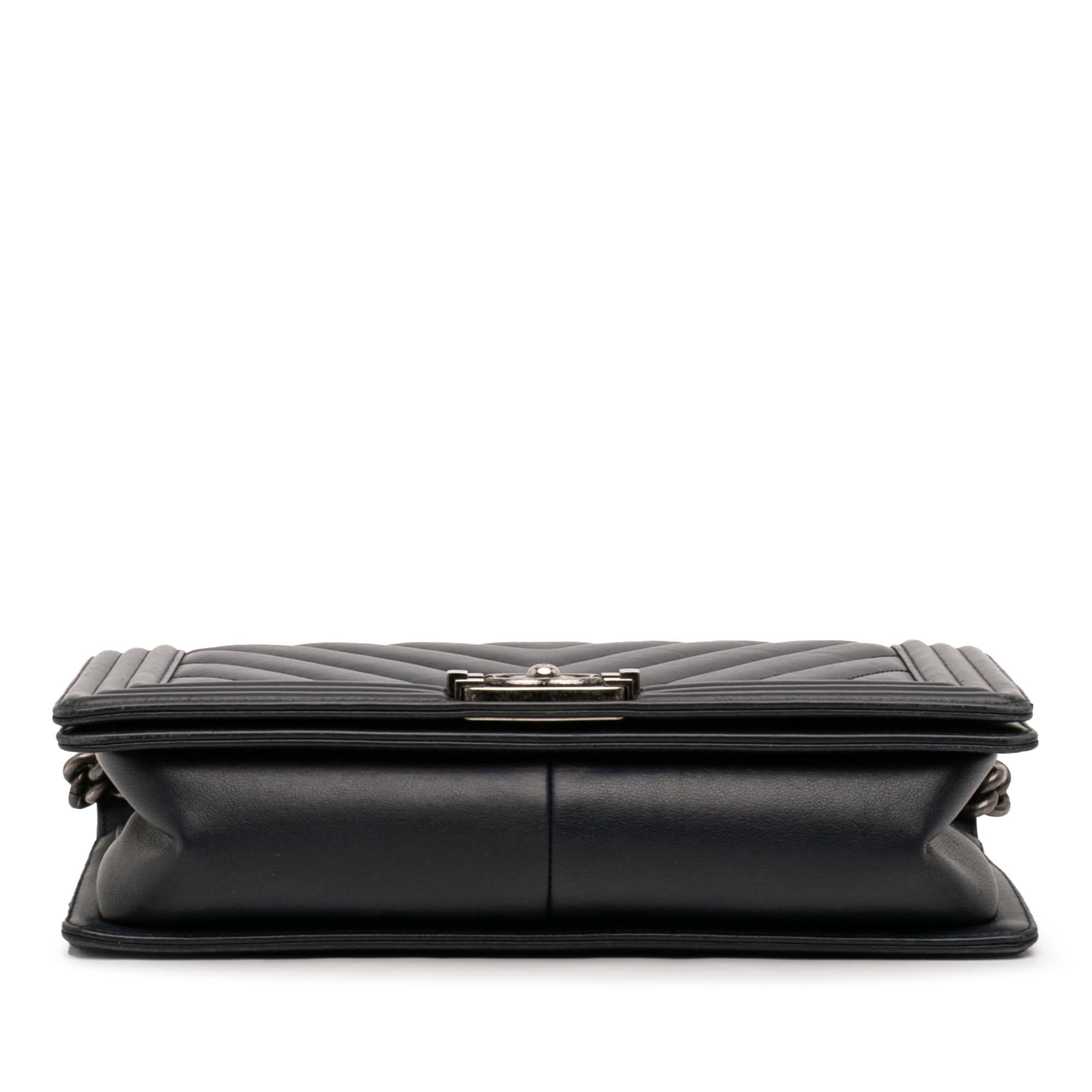Chanel Medium Chevron Lambskin Boy Flap