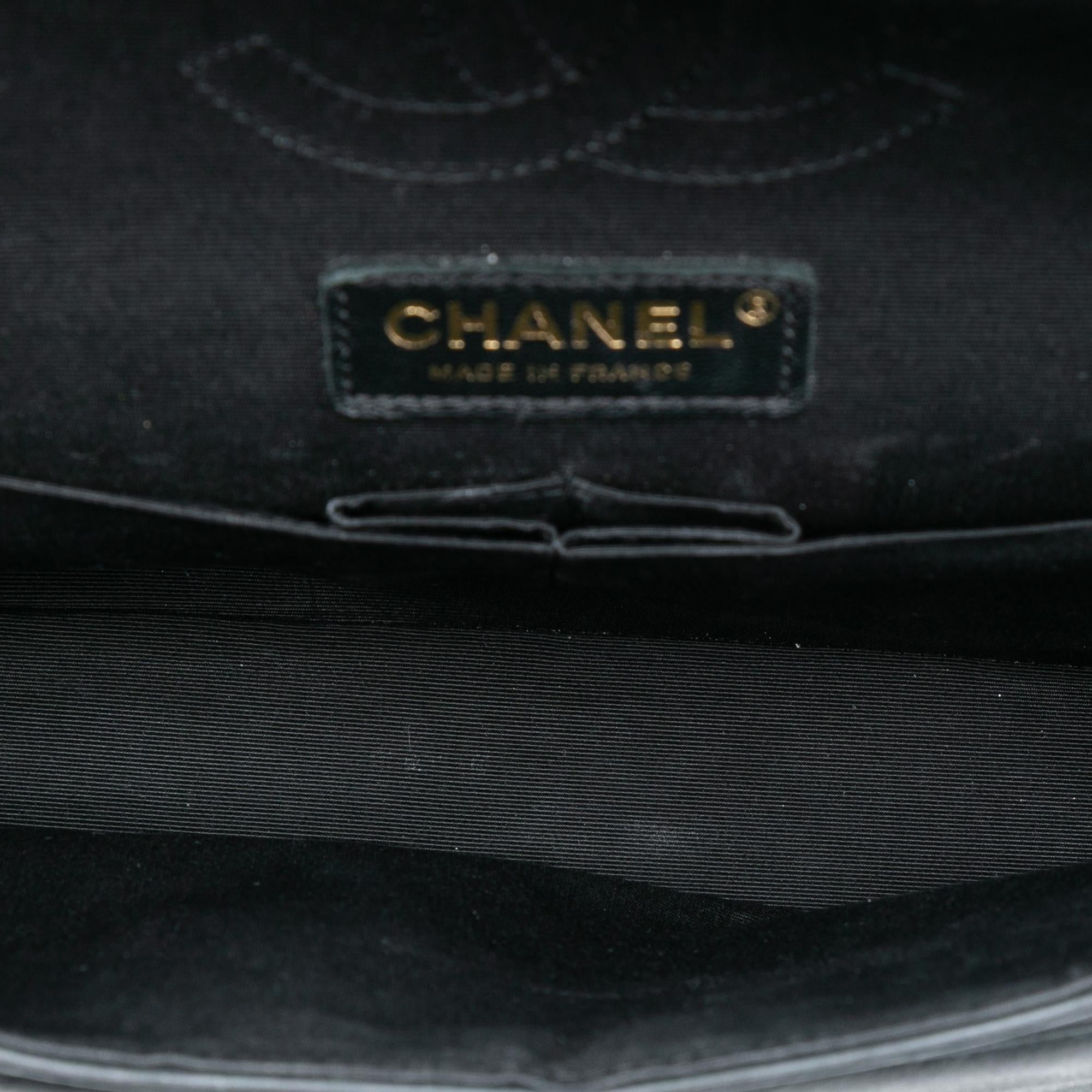 Chanel Medium Classic Bicolor Caviar Double Flap