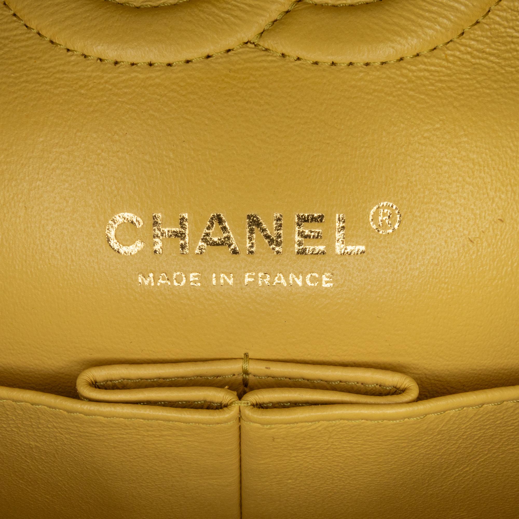 Chanel Medium Classic Chevron Lambskin Double Flap