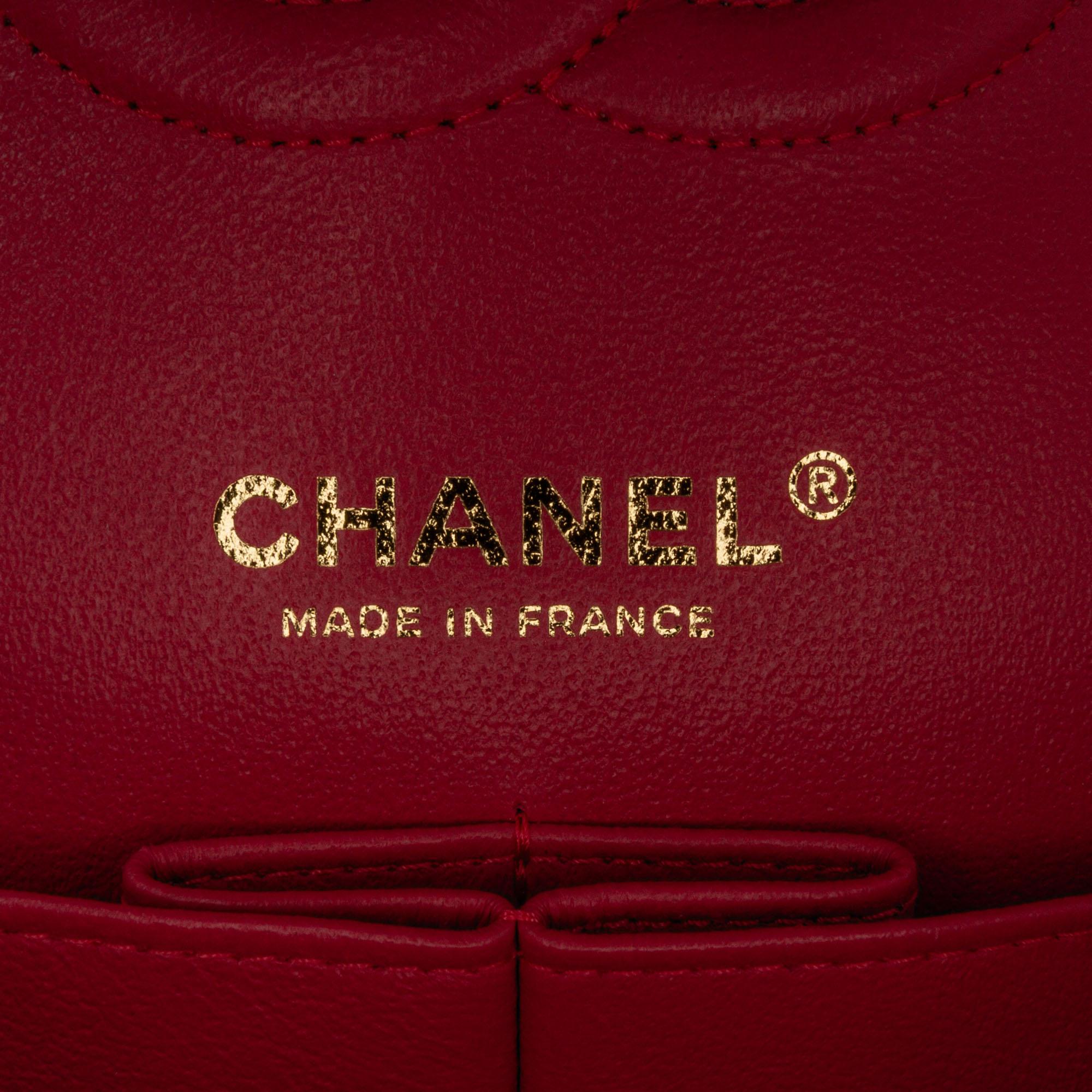 Chanel Medium Classic Chevron Lambskin Double Flap