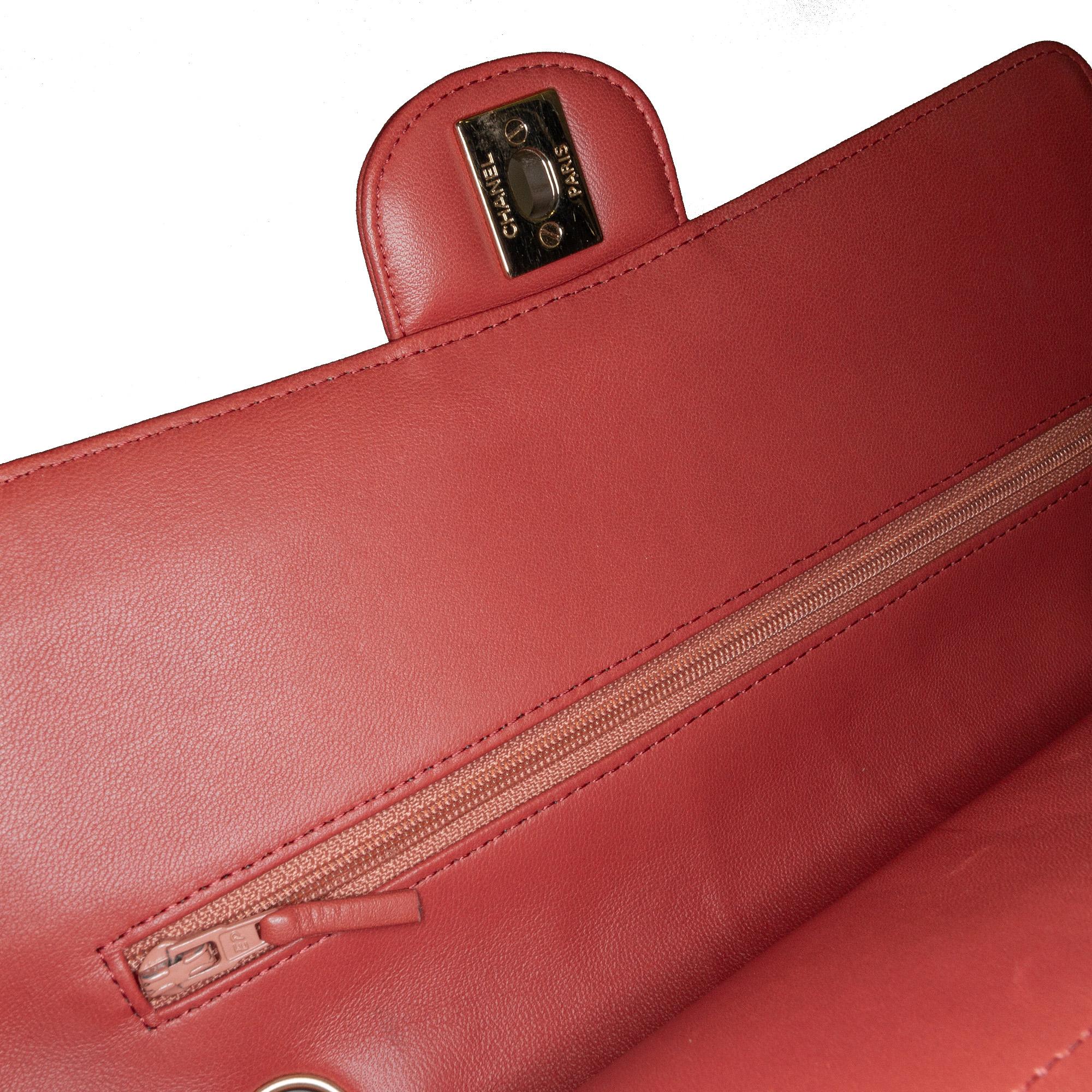 Chanel Medium Classic Chevron Lambskin Double Flap