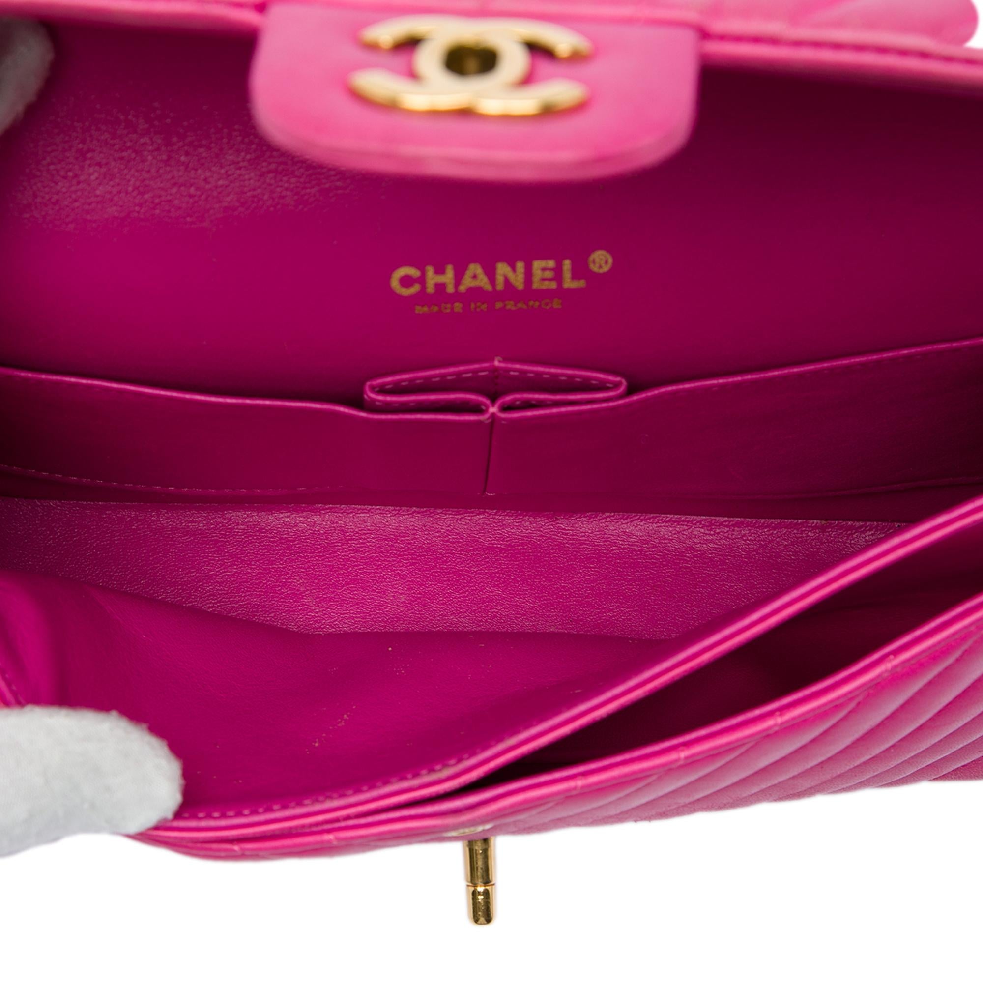 Chanel Medium Classic Chevron Lambskin Double Flap