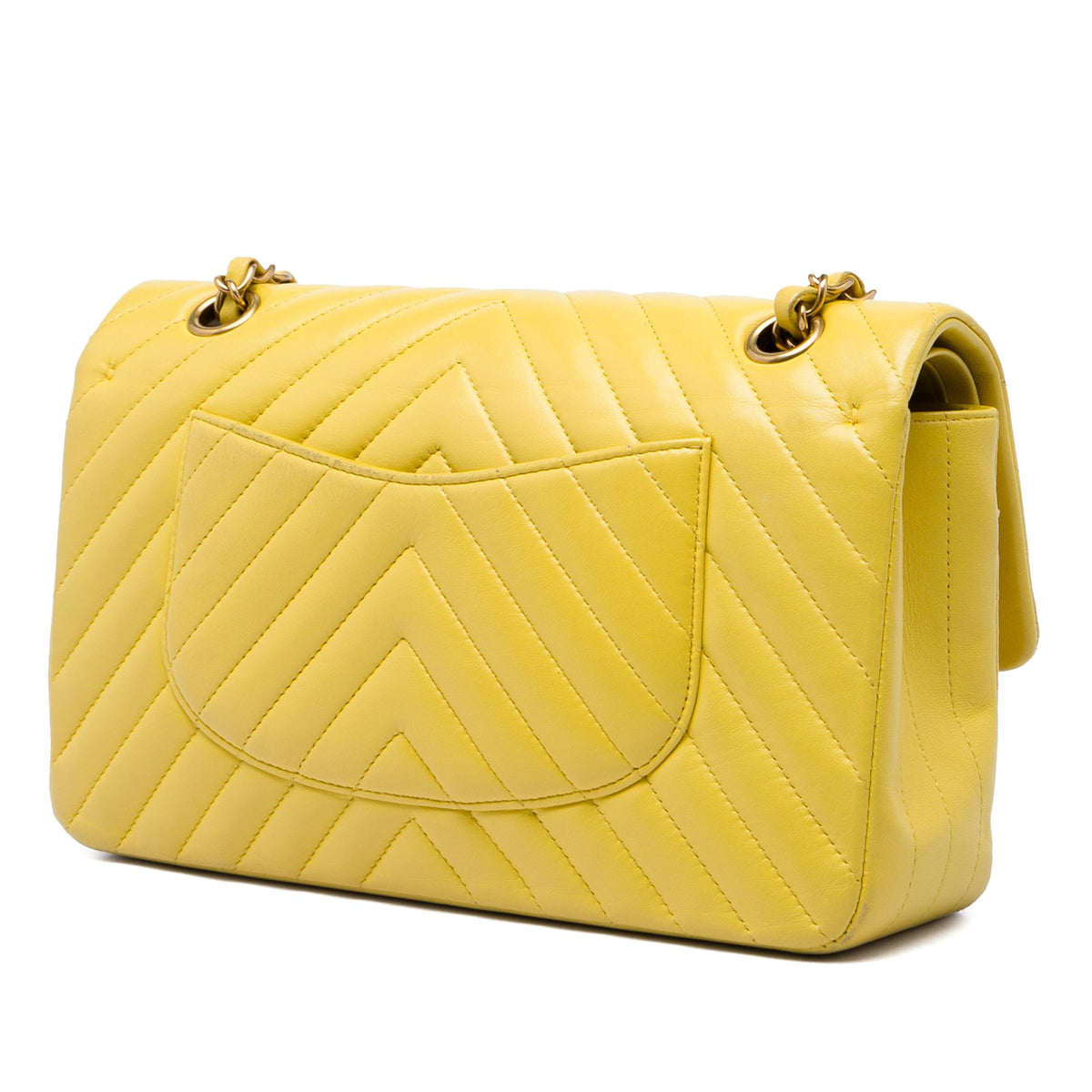 Chanel Medium Classic Chevron Lambskin Double Flap
