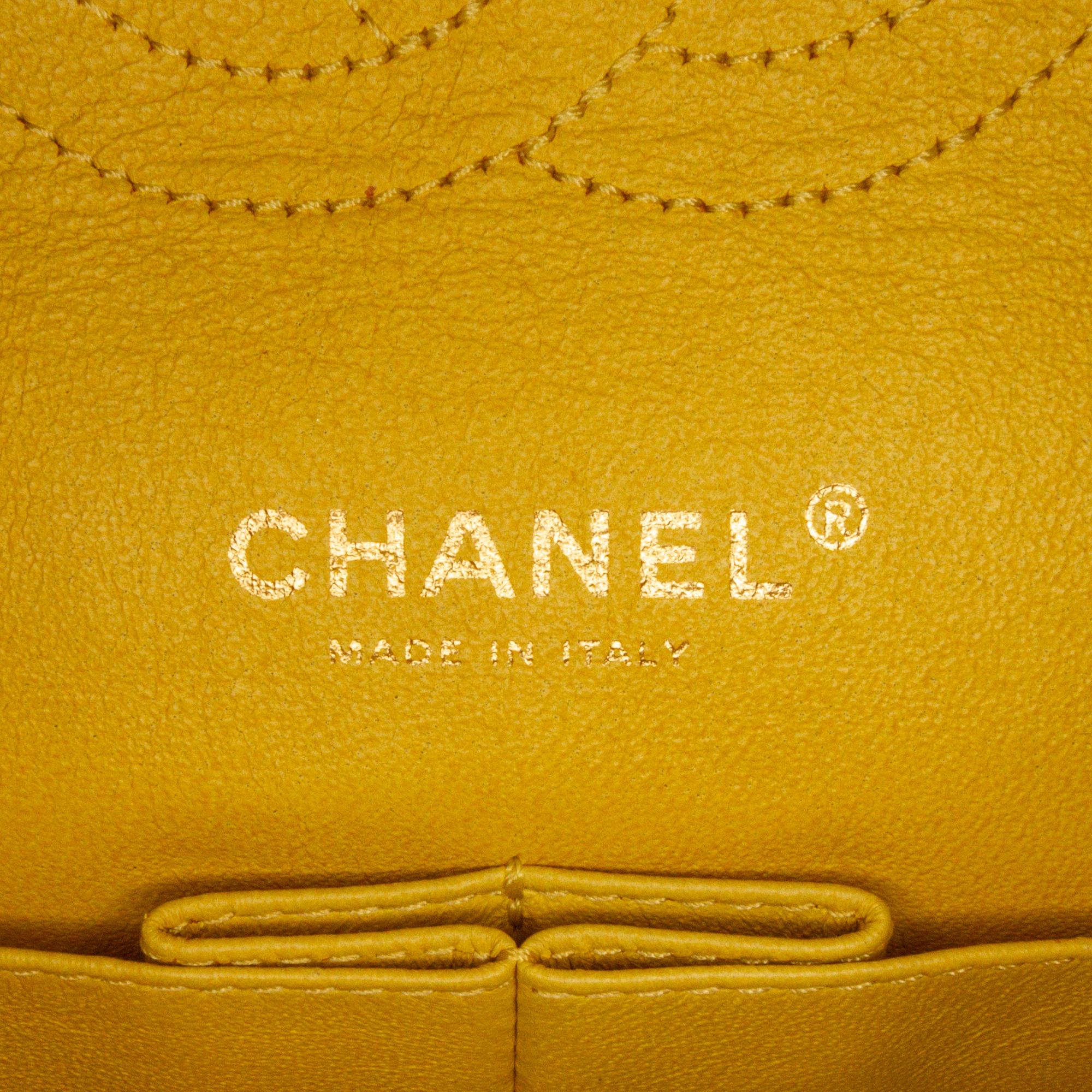 Chanel Medium Classic Double Stitch Calfskin Double Flap