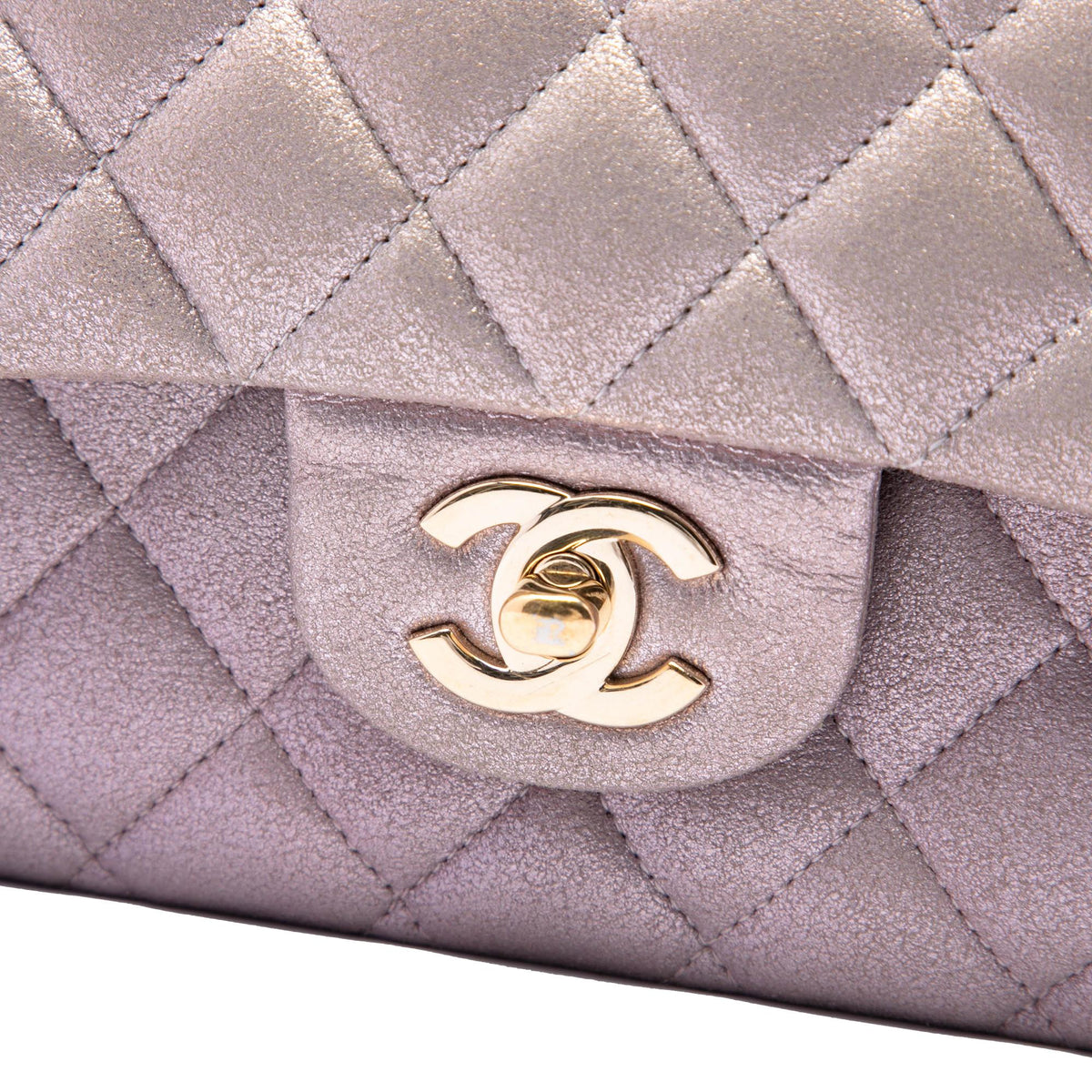 Chanel Medium Classic Iridescent Lambskin Double Flap