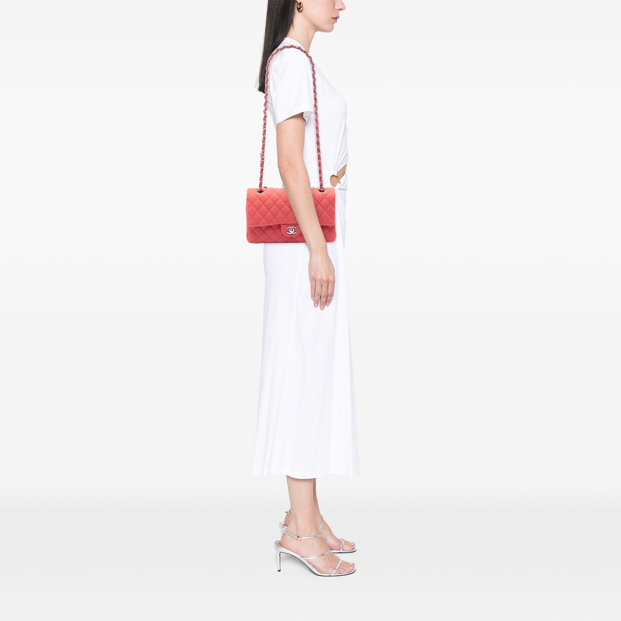 Chanel Medium Classic Jersey Double Flap