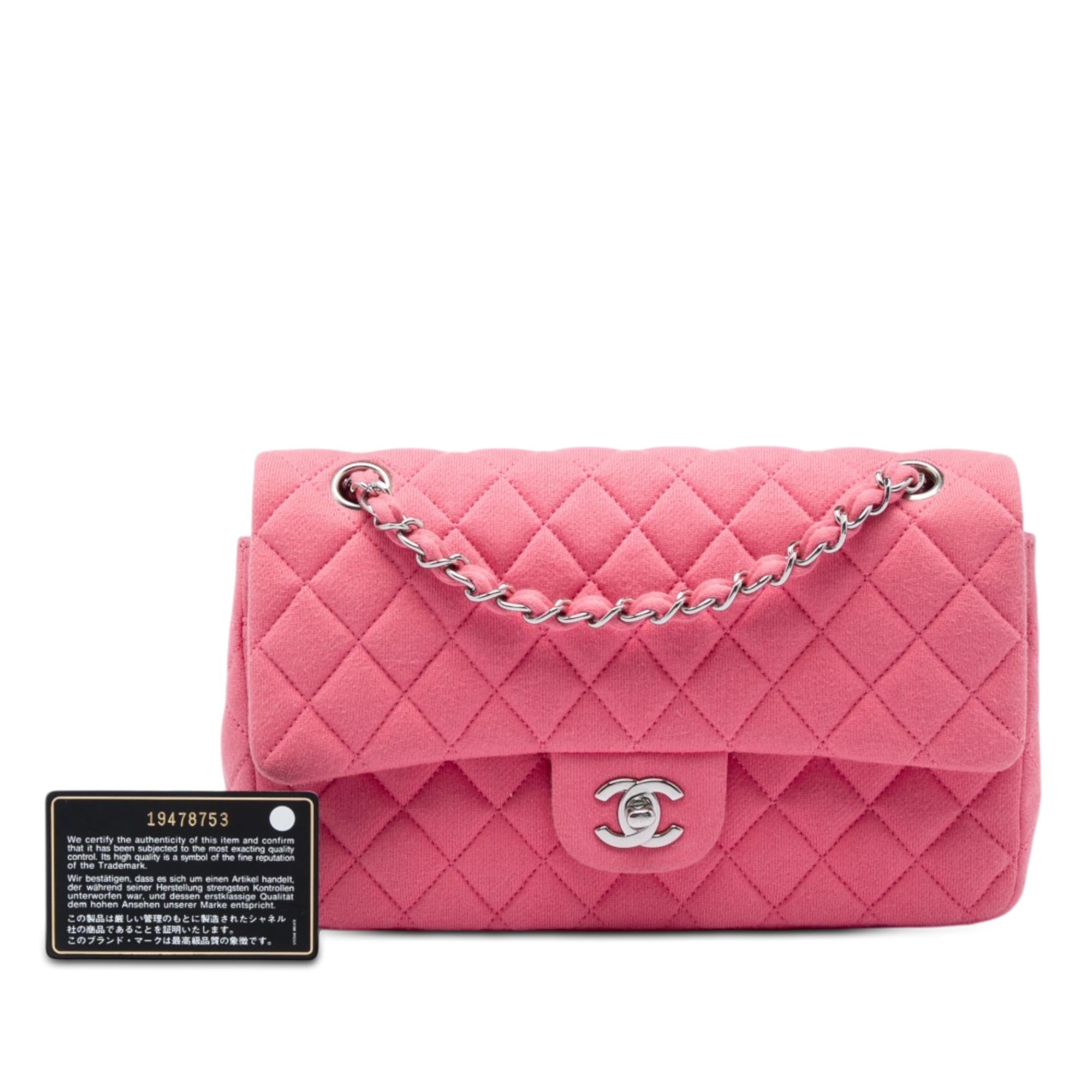 Chanel Medium Classic Jersey Double Flap