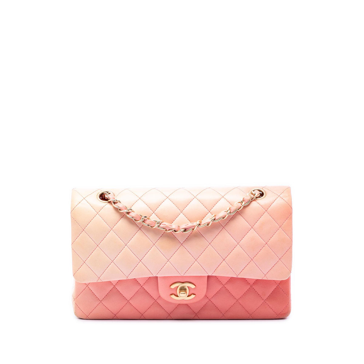 Chanel Medium Classic Ombre Lambskin Double Flap