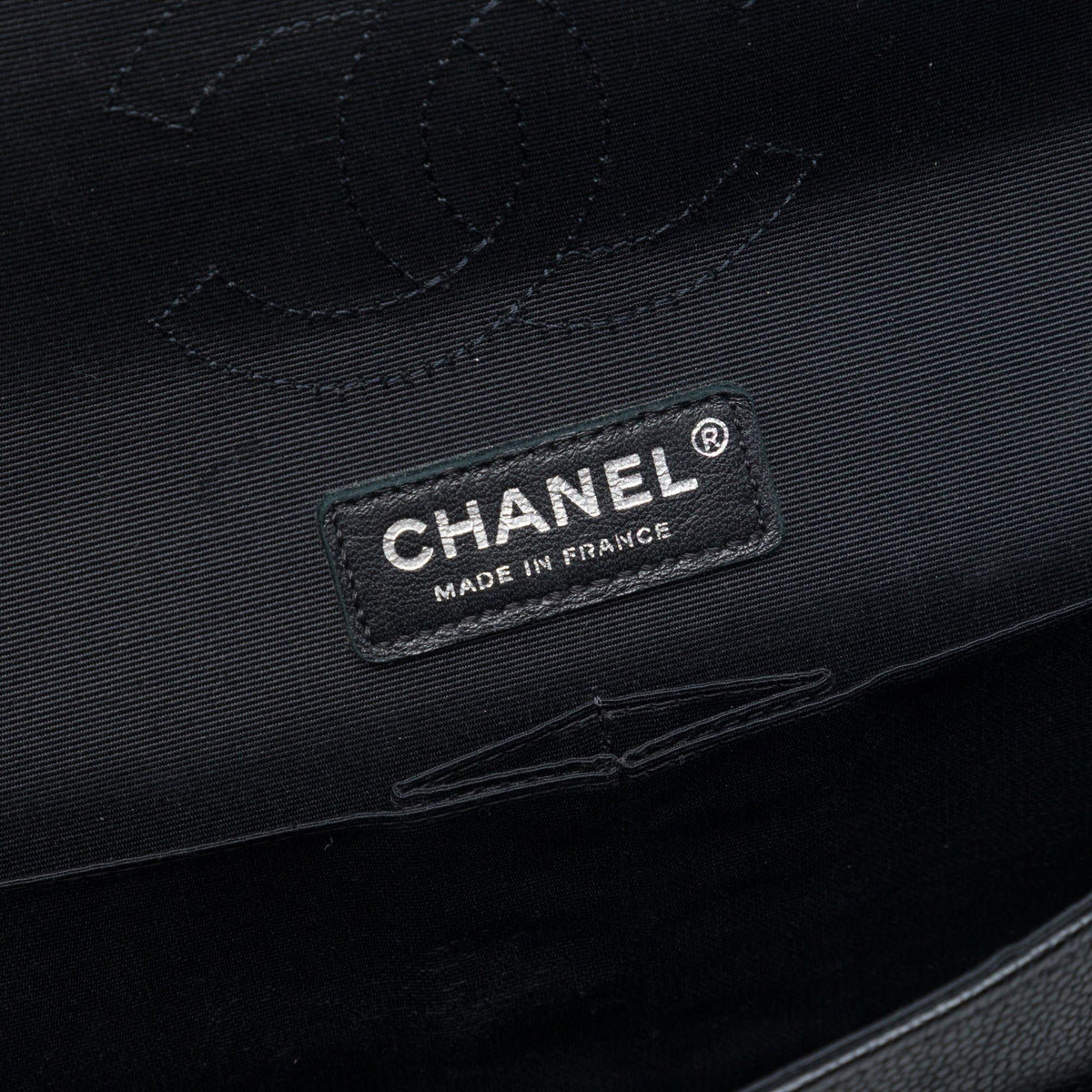 Chanel Medium Classic Tweed and Caviar Double Flap