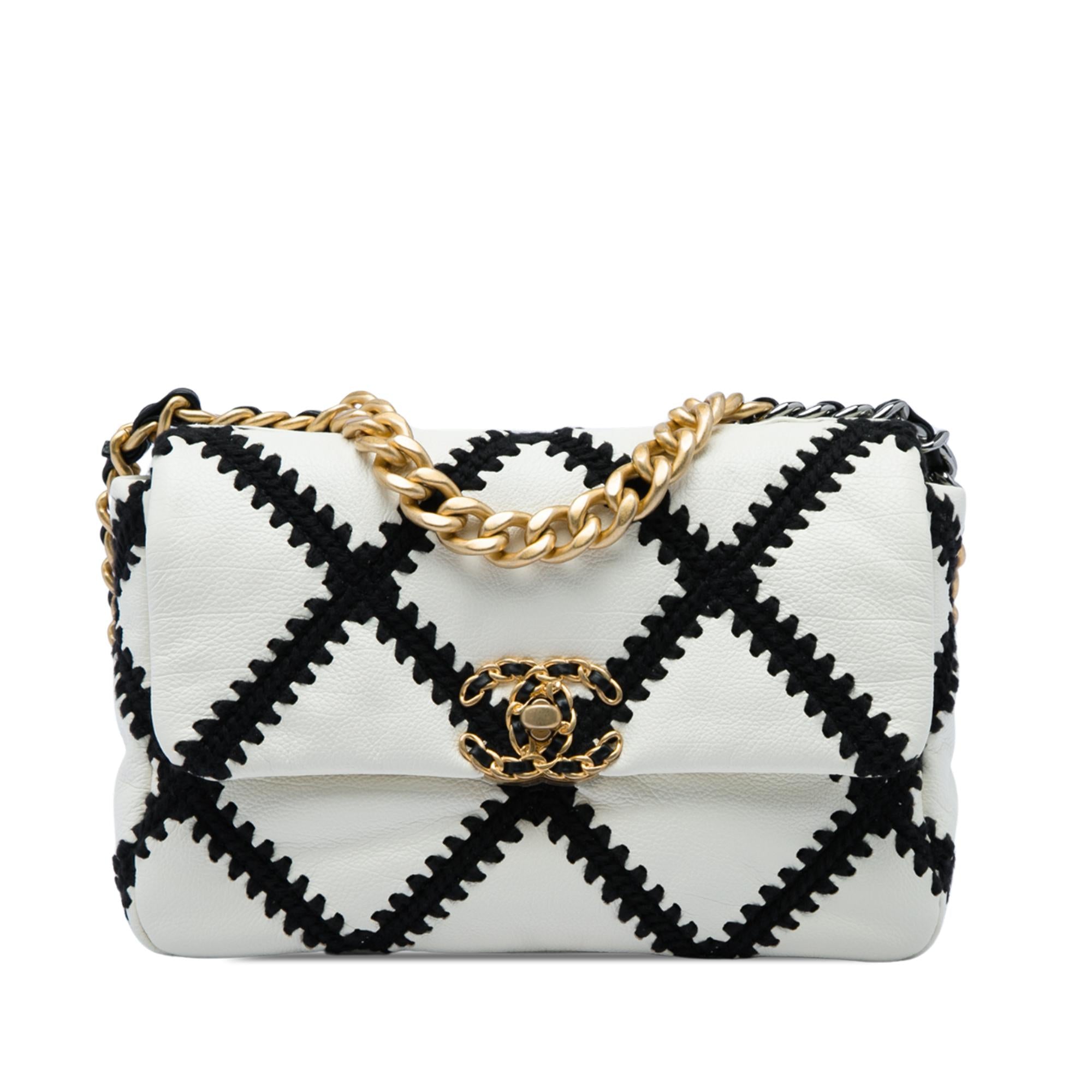Chanel Medium Crochet Calfskin 19 Flap