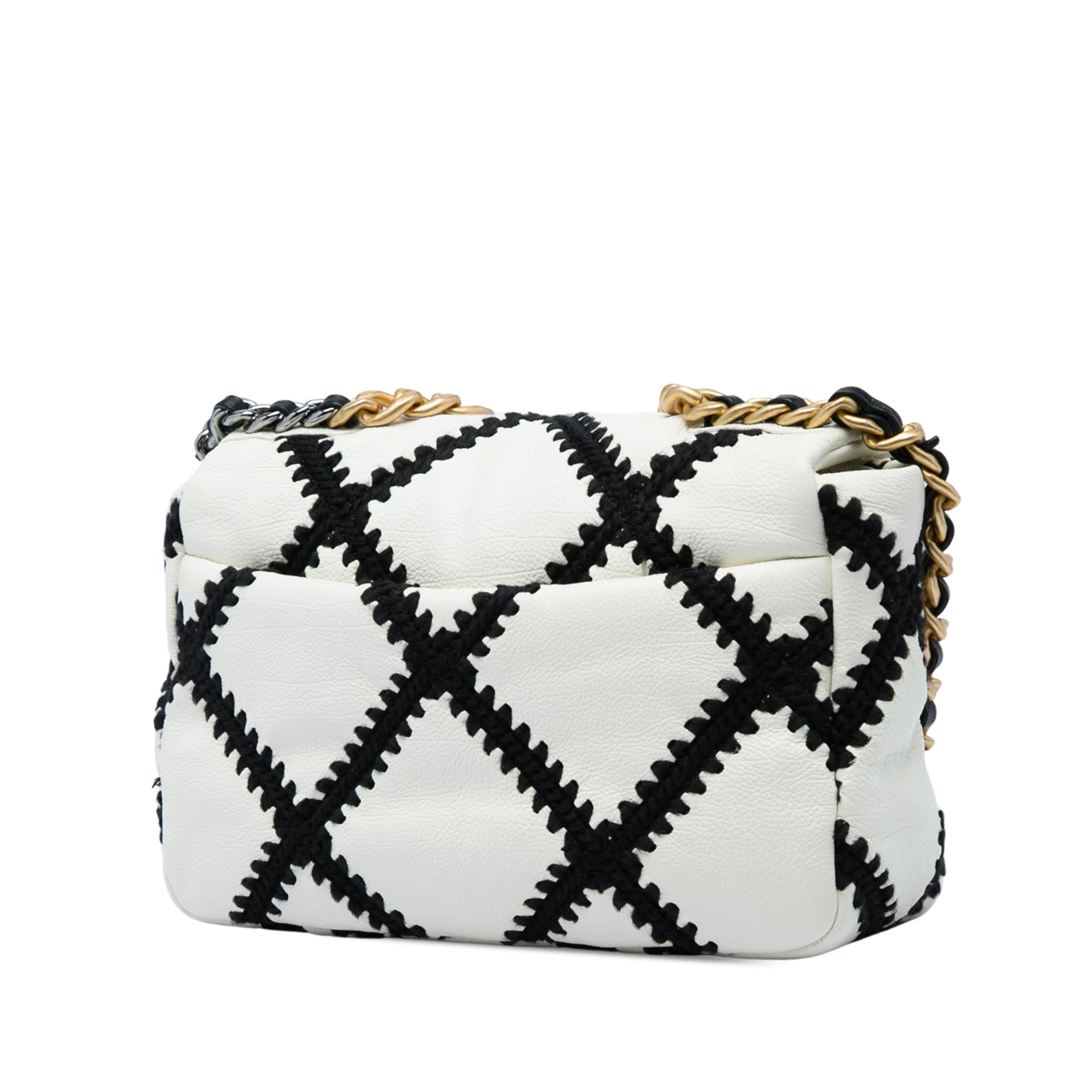 Chanel Medium Crochet Calfskin 19 Flap