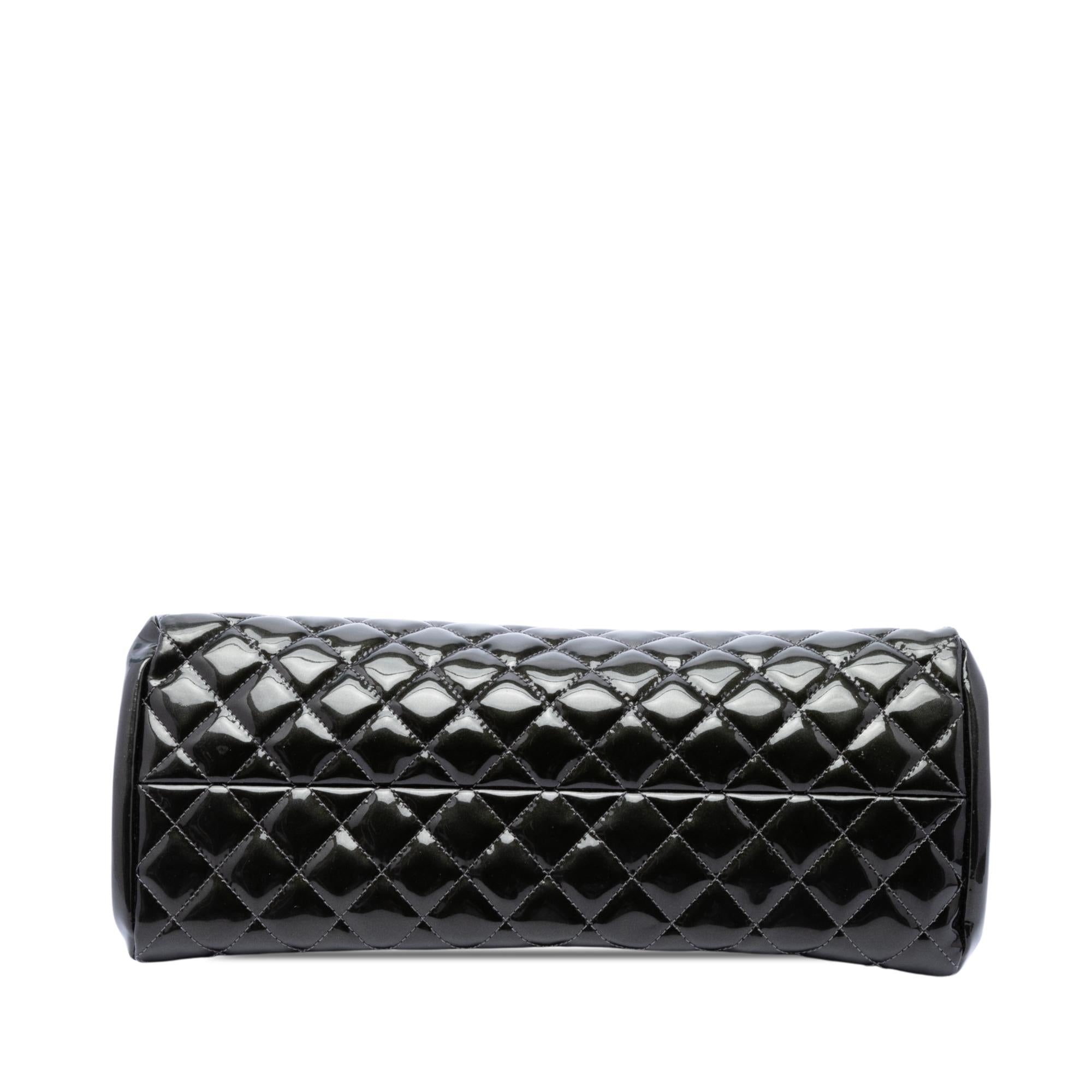 Chanel Medium Patent Ombre Just Mademoiselle Bowling Bag