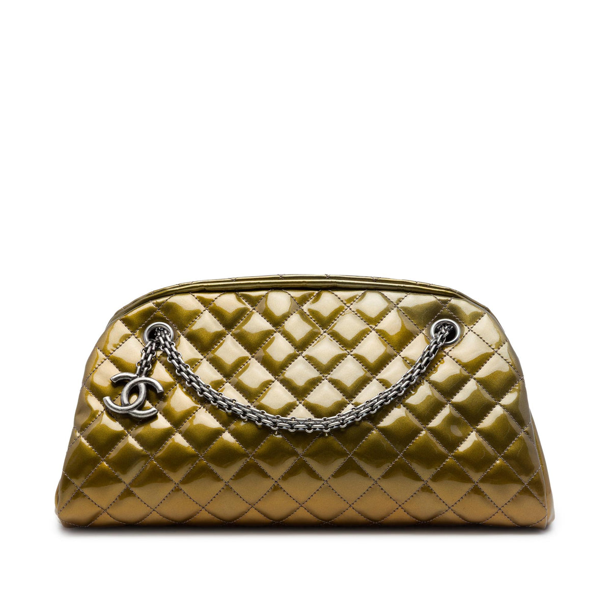 Chanel Medium Patent Ombre Just Mademoiselle Bowling Bag