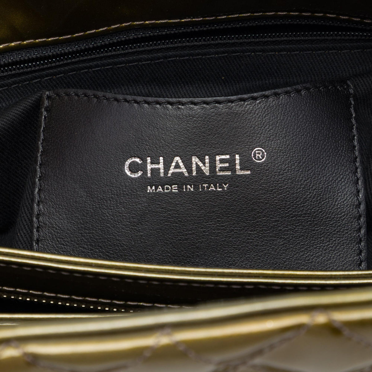Chanel Medium Patent Ombre Just Mademoiselle Bowling Bag