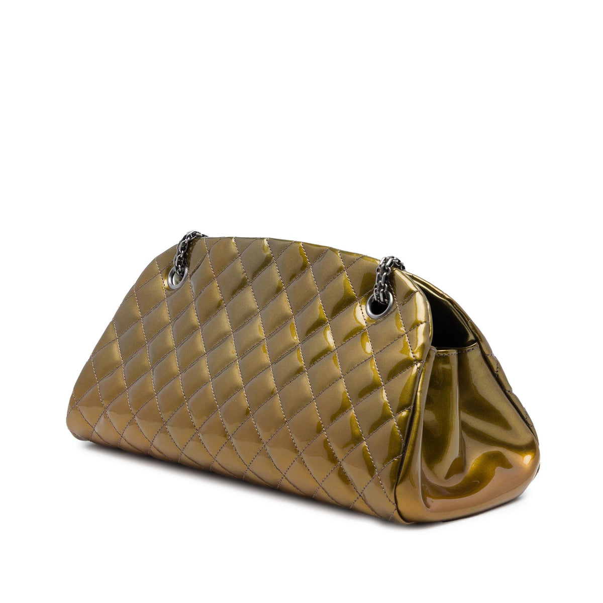 Chanel Medium Patent Ombre Just Mademoiselle Bowling Bag