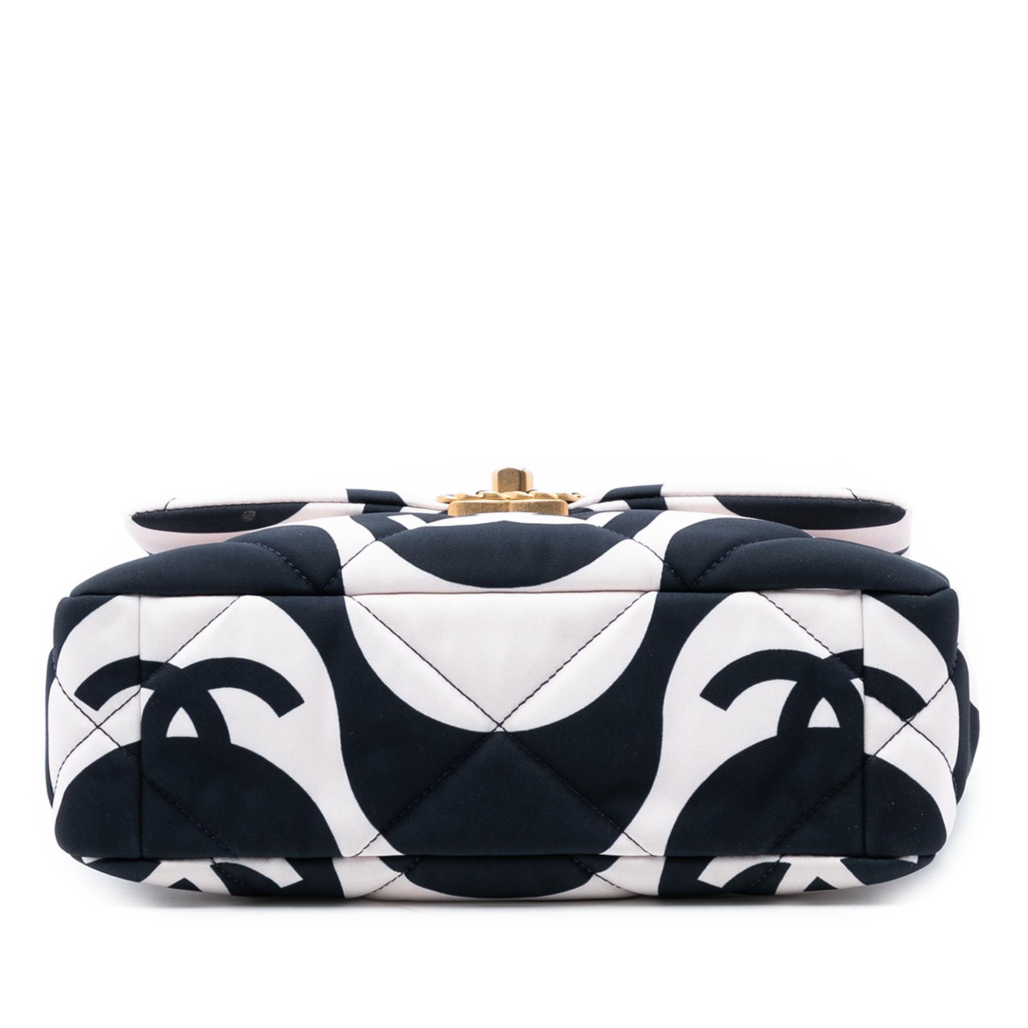 Chanel Medium Printed Silk 19 Flap