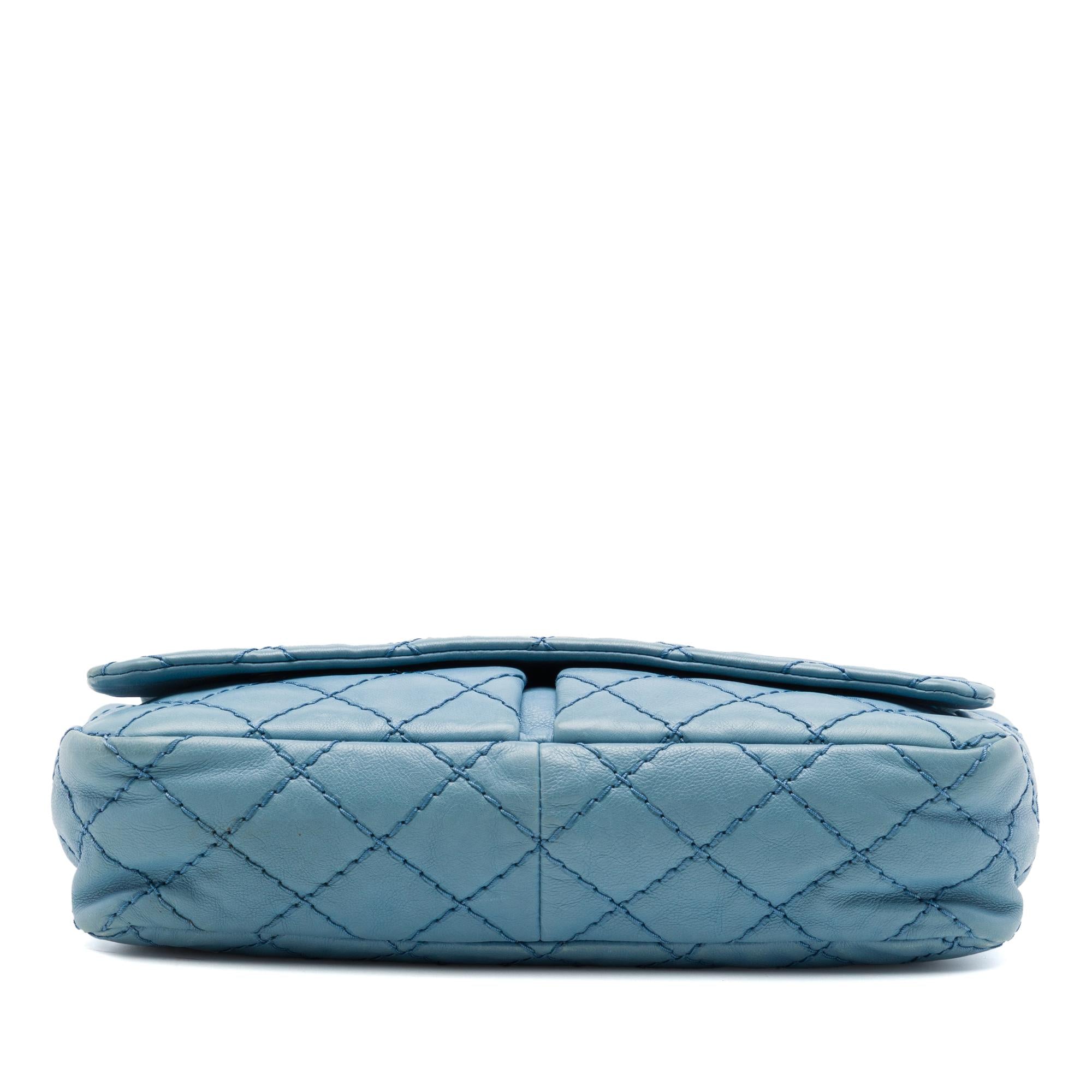 Chanel Medium Quilted Calfskin Natural Beauty Split Pocket Flap