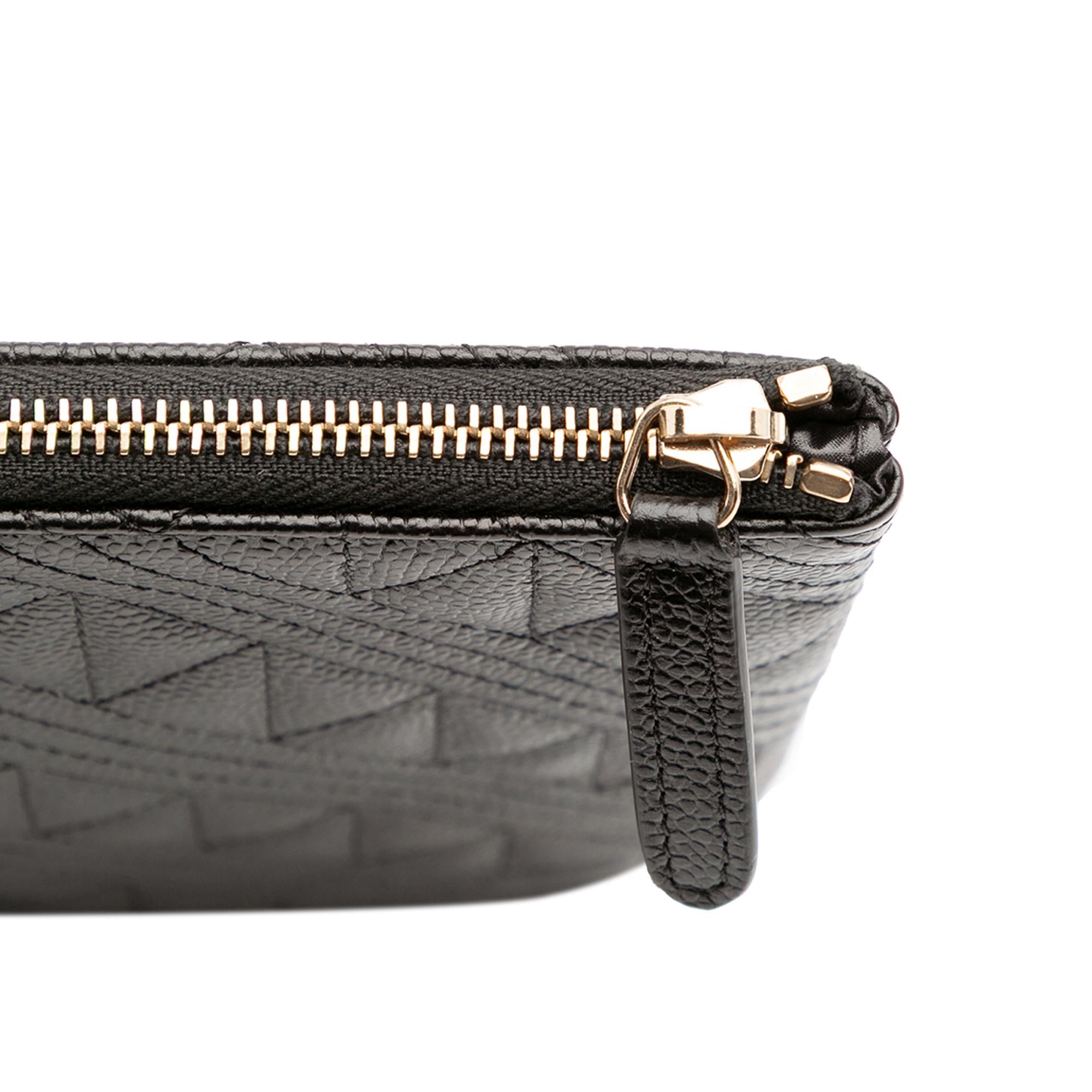 Chanel Medium Quilted Caviar O Case Clutch