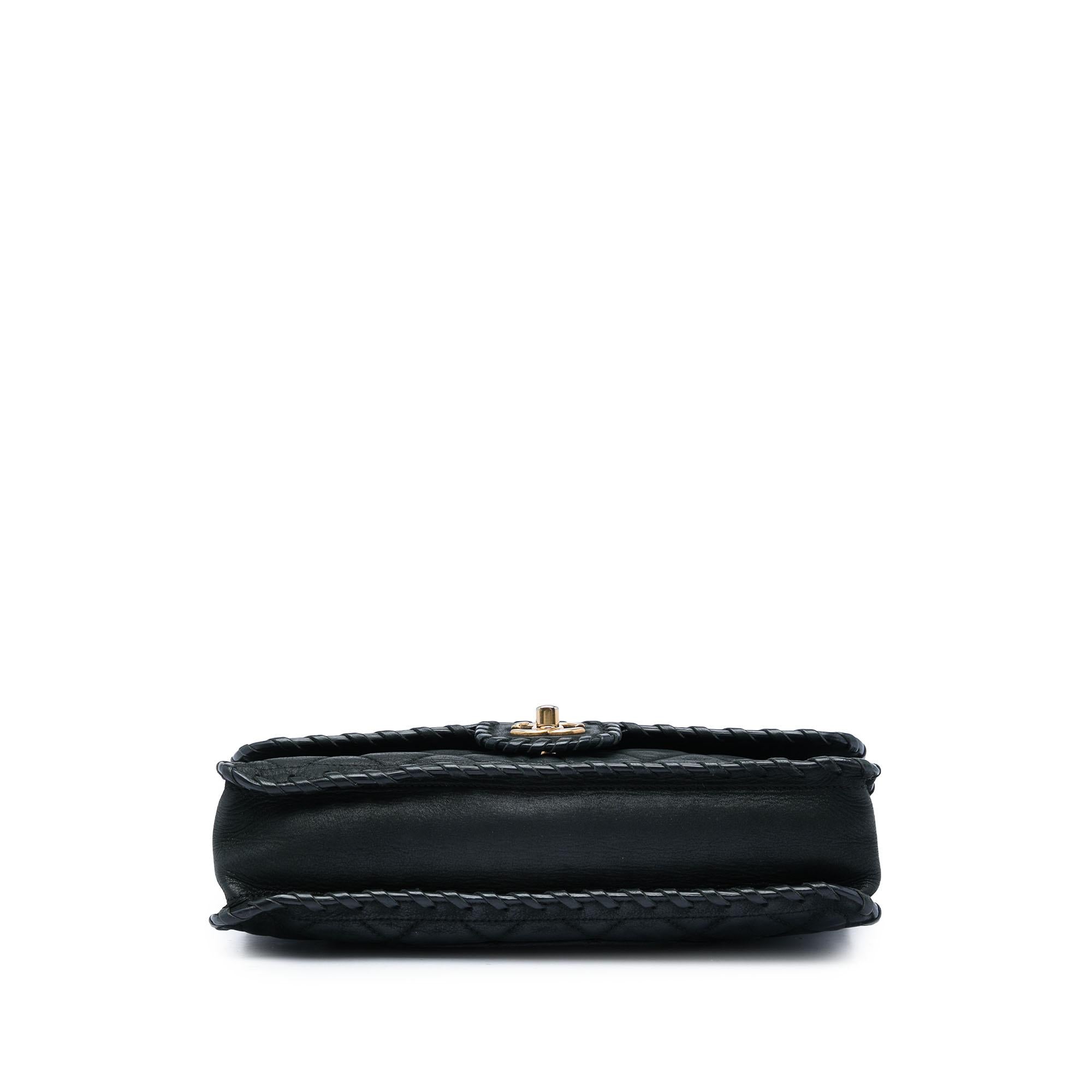 Chanel Medium Quilted Iridescent Calfskin Happy Stitch Flap