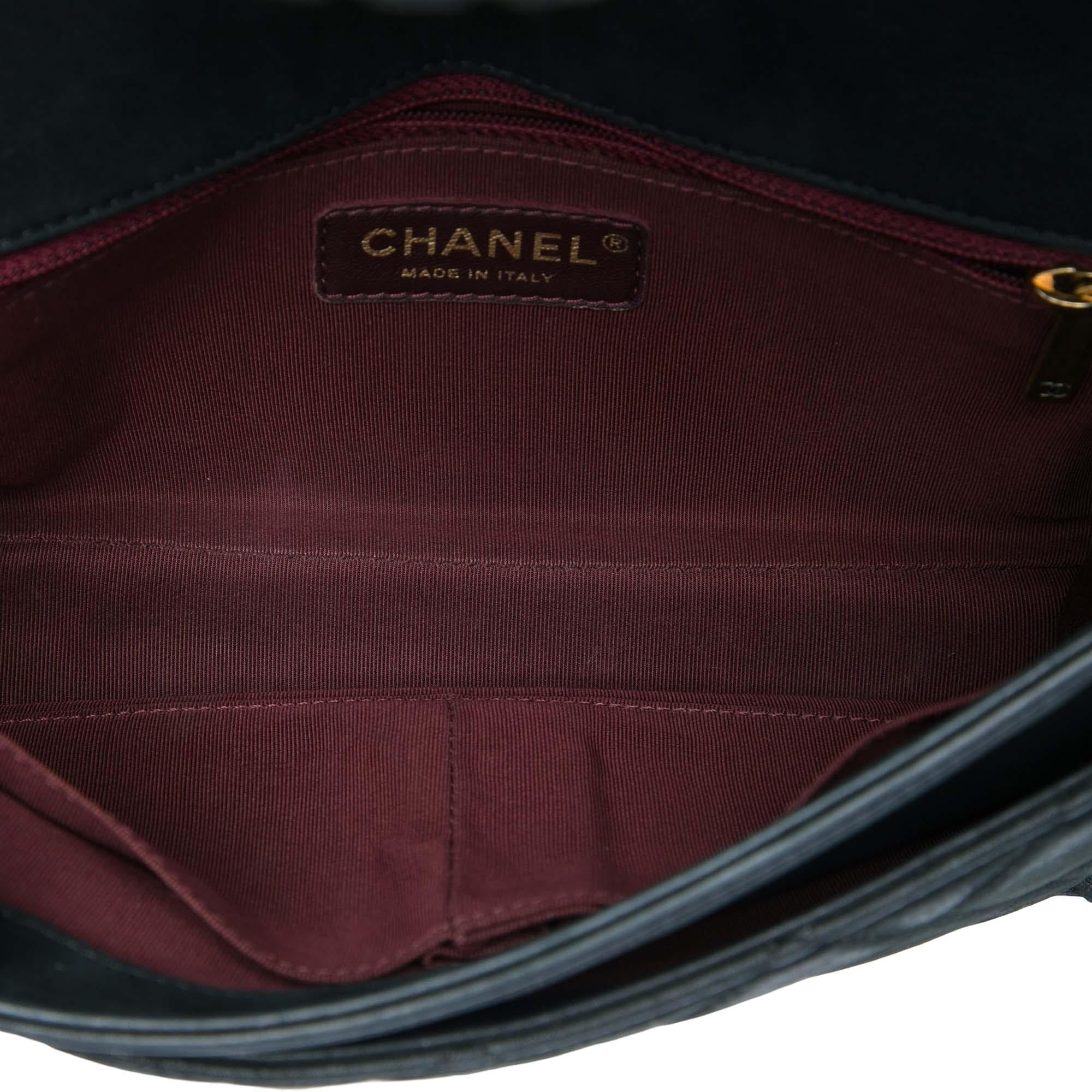 Chanel Medium Quilted Iridescent Calfskin Happy Stitch Flap