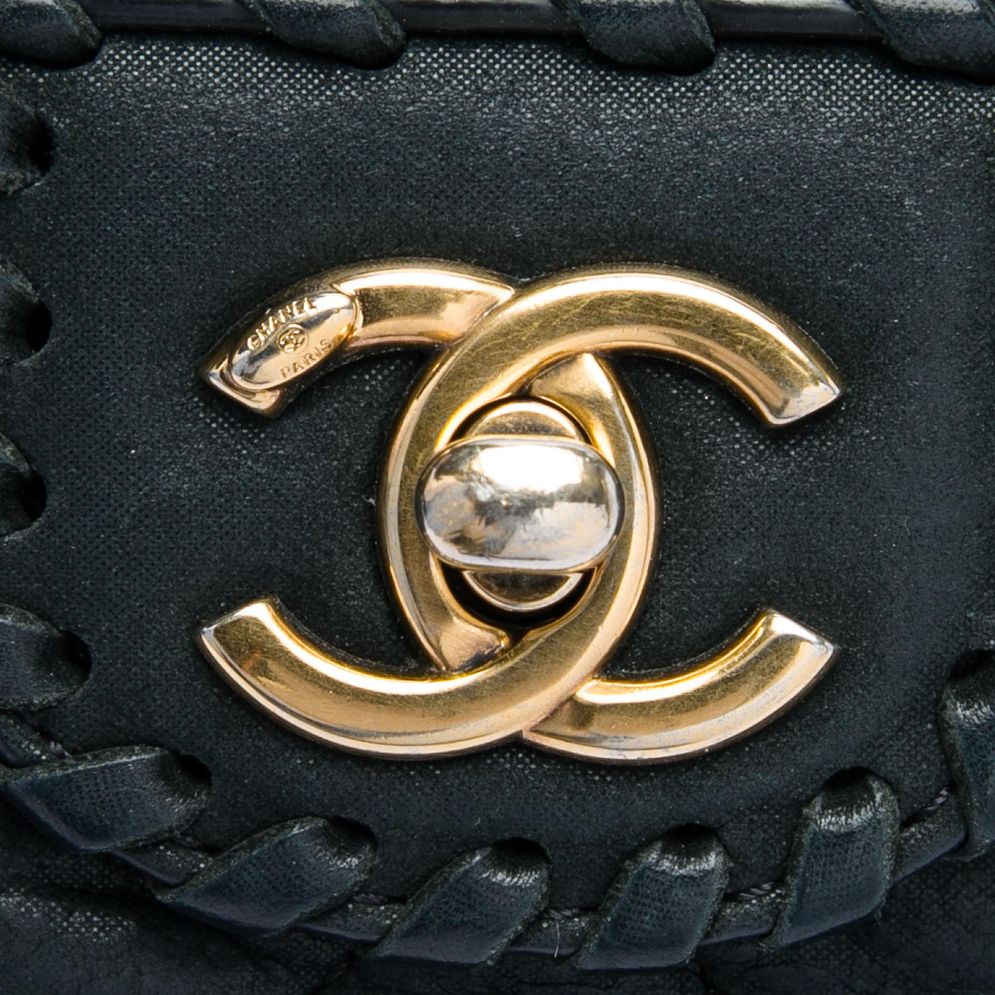 Chanel Medium Quilted Iridescent Calfskin Happy Stitch Flap