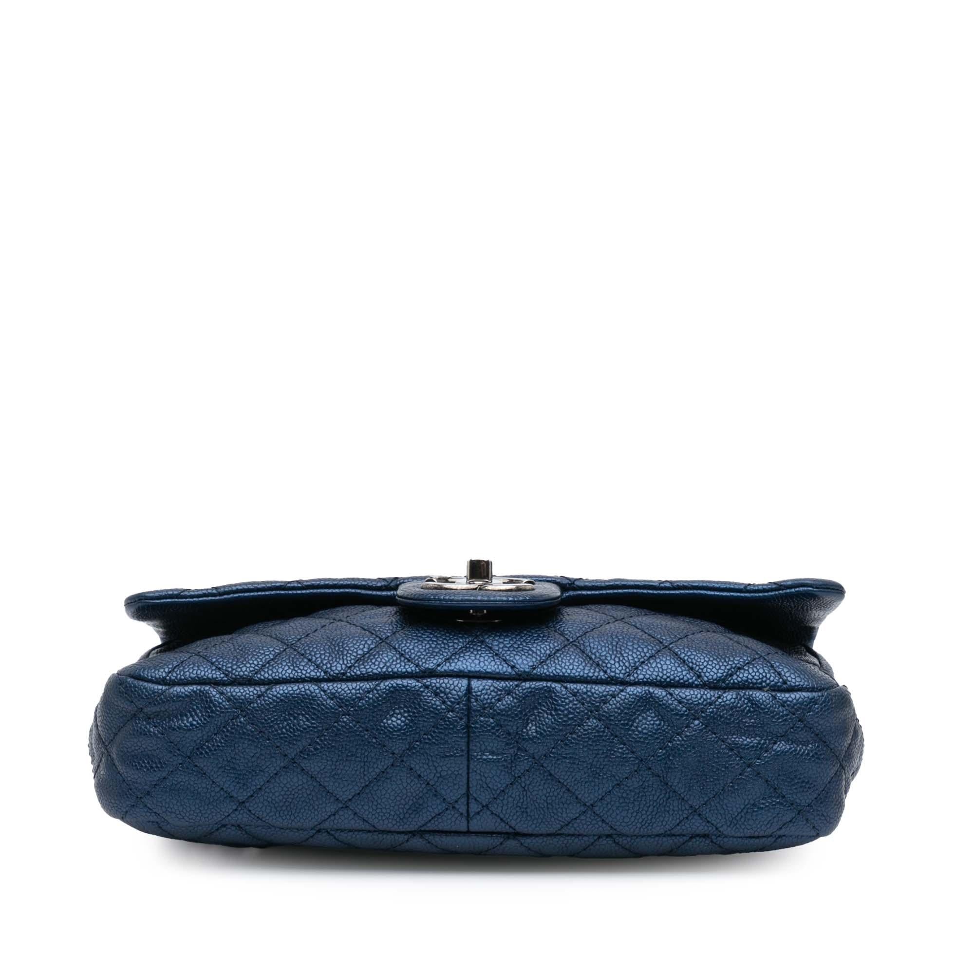 Chanel Medium Quilted Iridescent Caviar Easy Flap