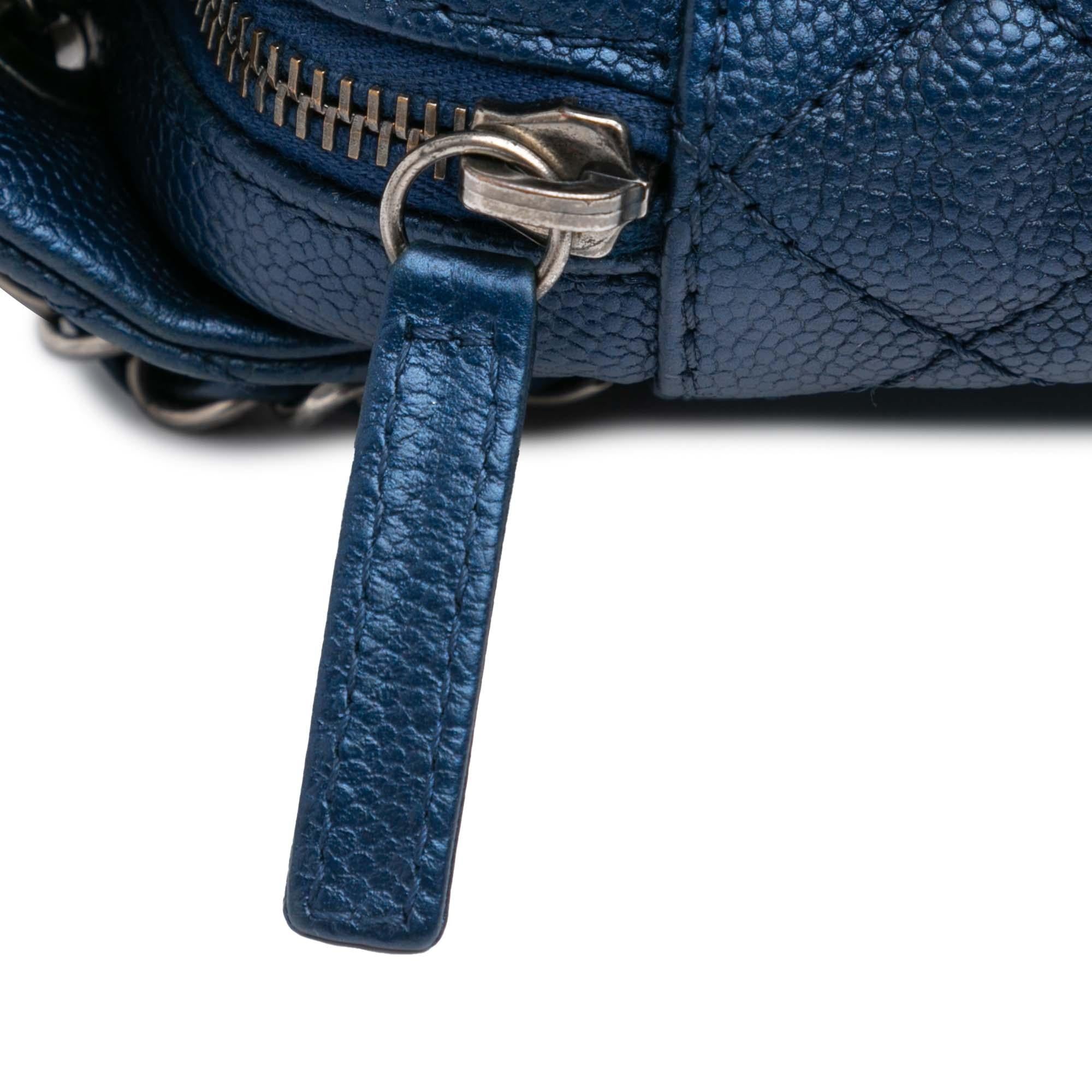 Chanel Medium Quilted Iridescent Caviar Easy Flap