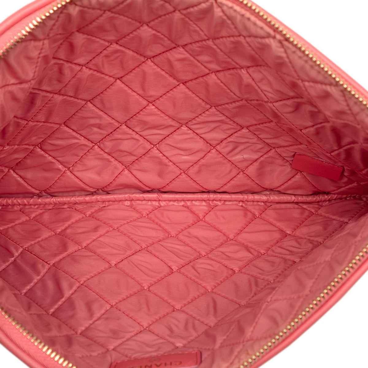 Chanel Medium Quilted Lambskin Colorblock O Case